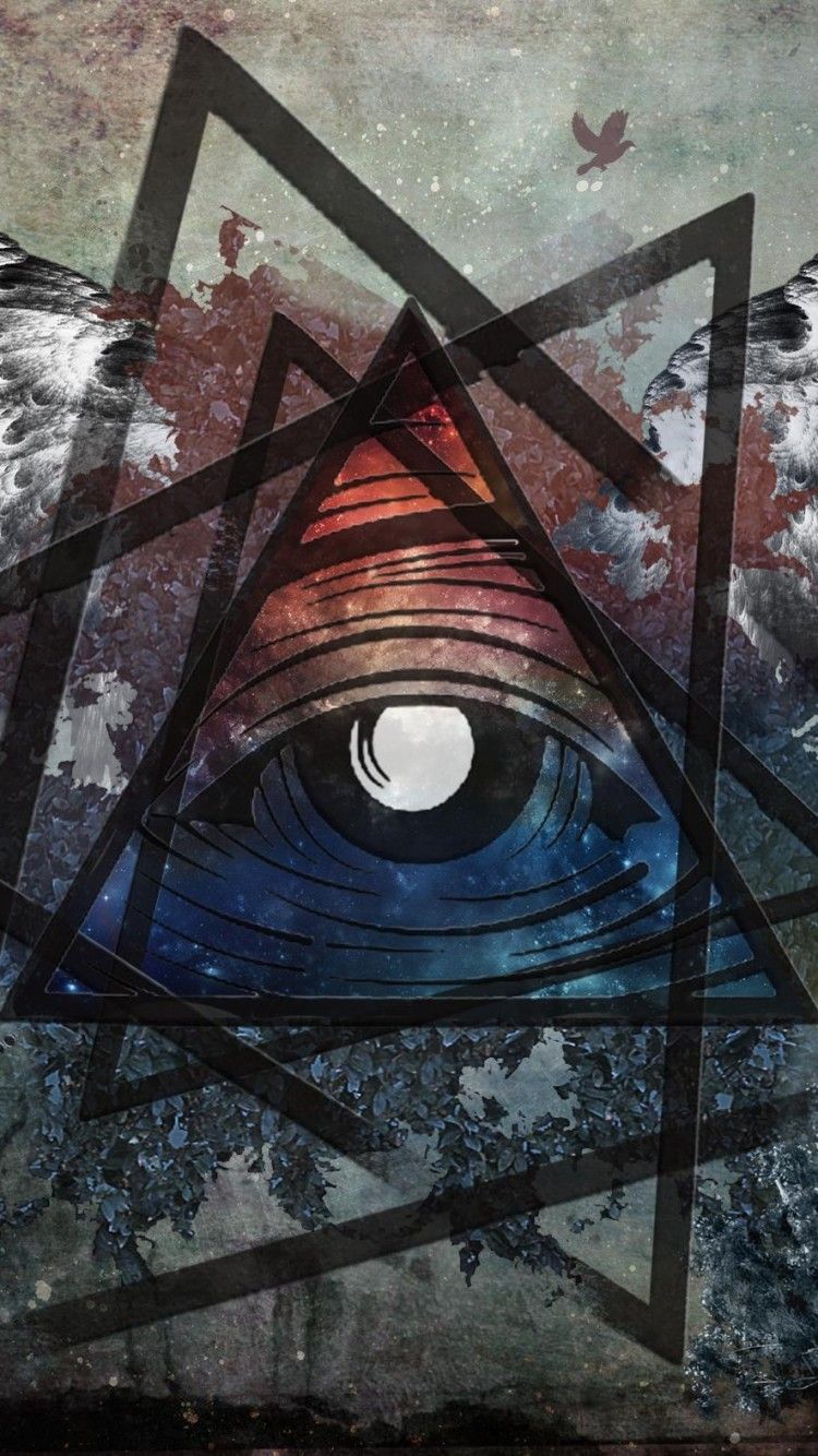 Occhio triangolo Illuminati, 750x1334 Verticale, Mobile