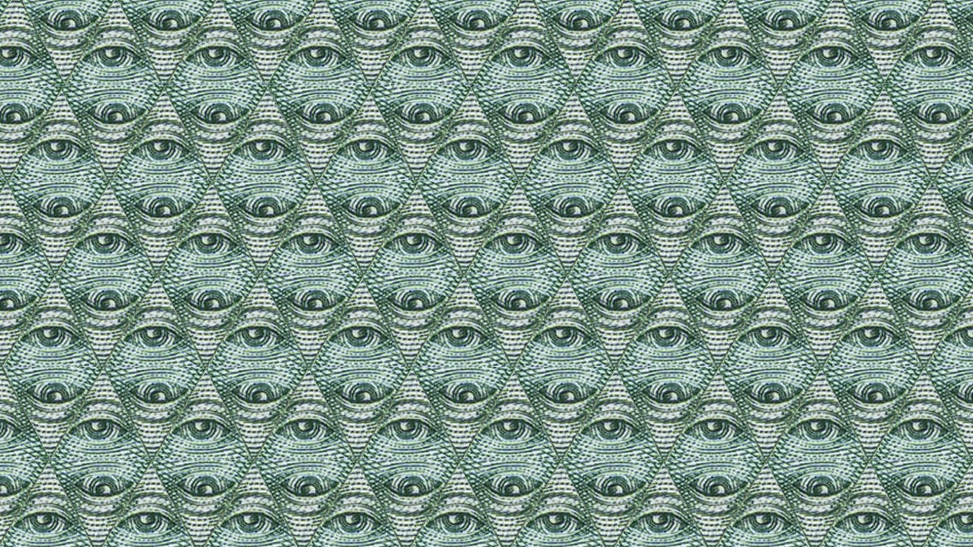 Pattern occhi triangolari illuminati, 1920x1080 Full HD 1080p, Laptop