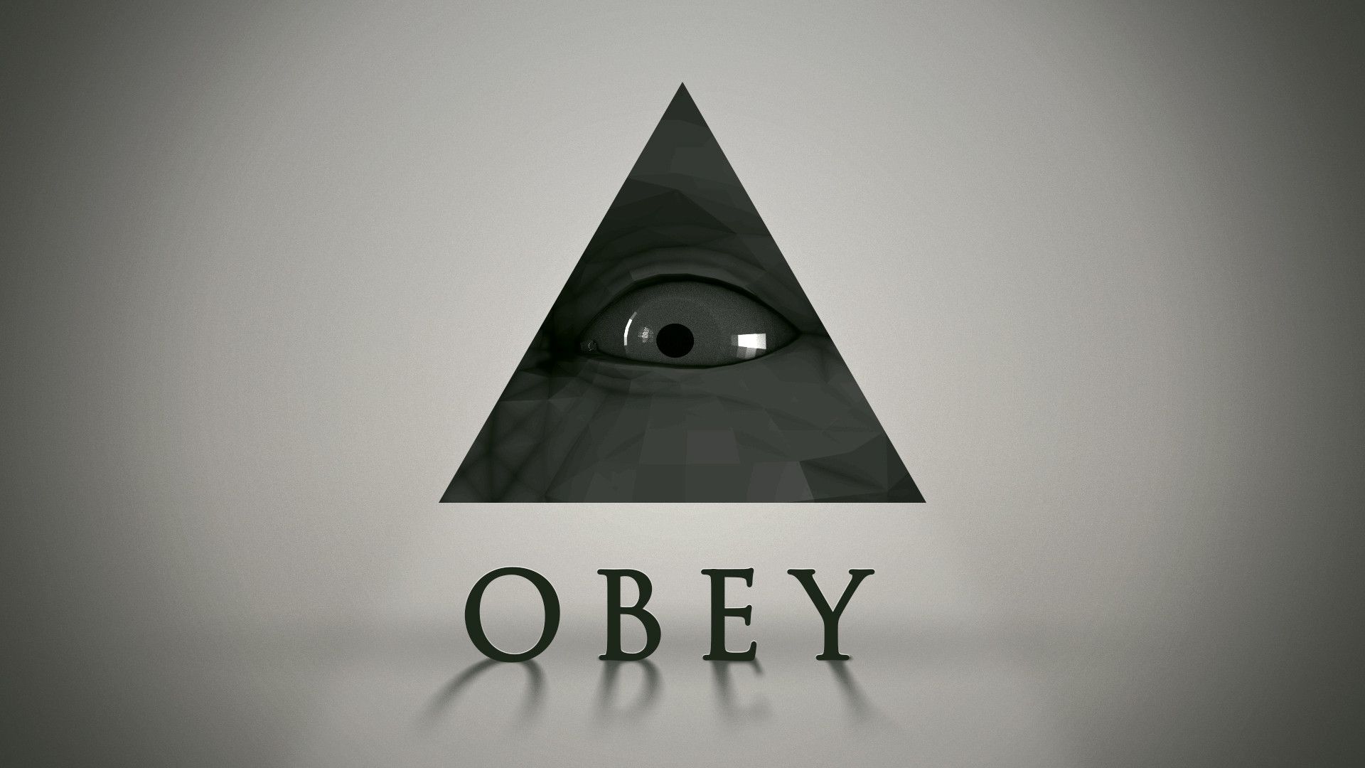 Triangolo occhio Obey, 1920x1080 Full HD, Laptop