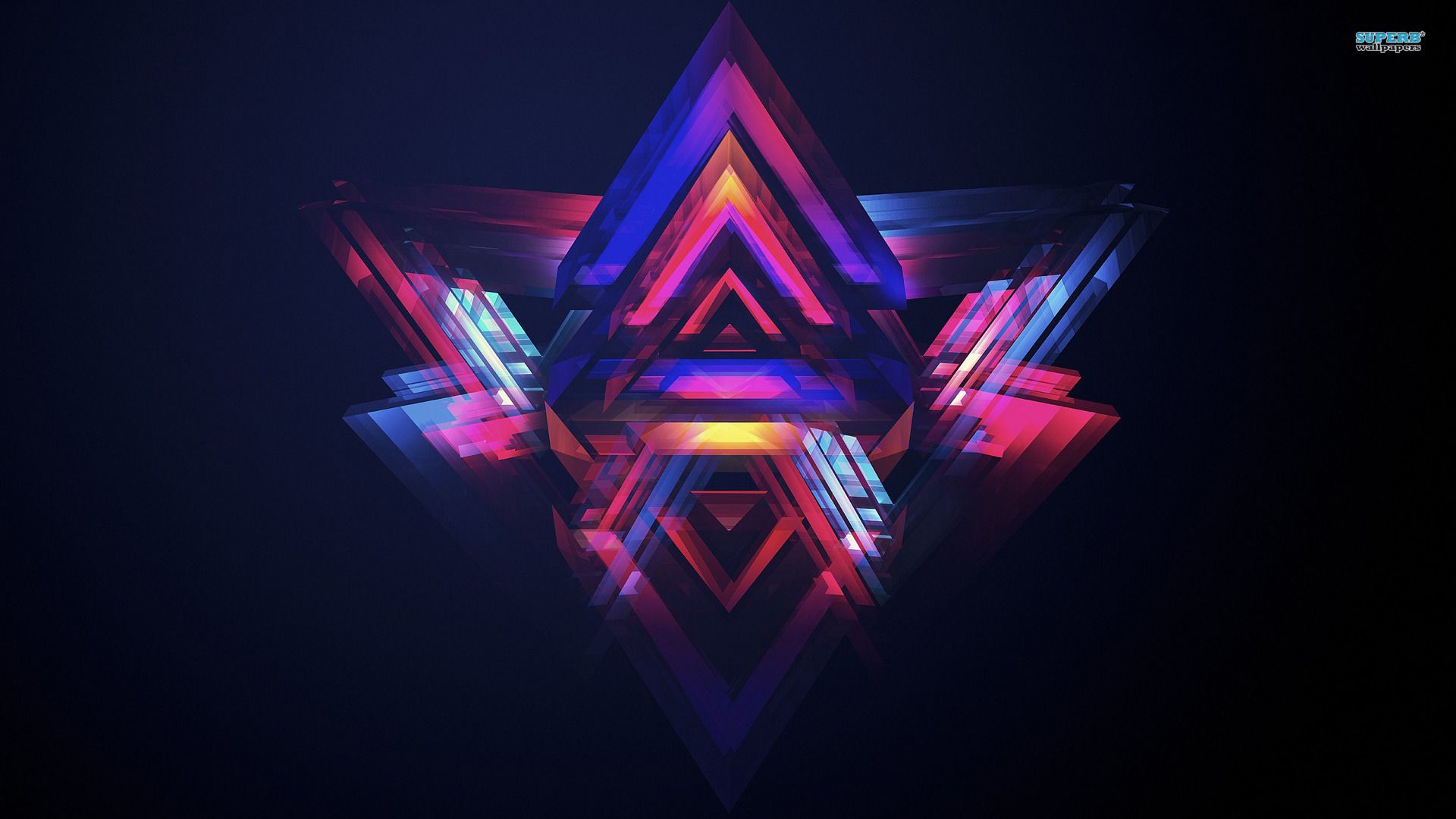 Triangoli geometrici astratti colorati, 1920x1080 Full HD 1080p, Desktop