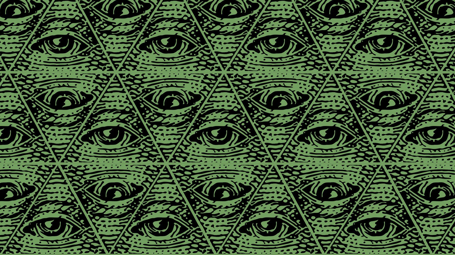 Occhi triangoli pattern verde, 1920x1080 Full HD 1080p, Desktop