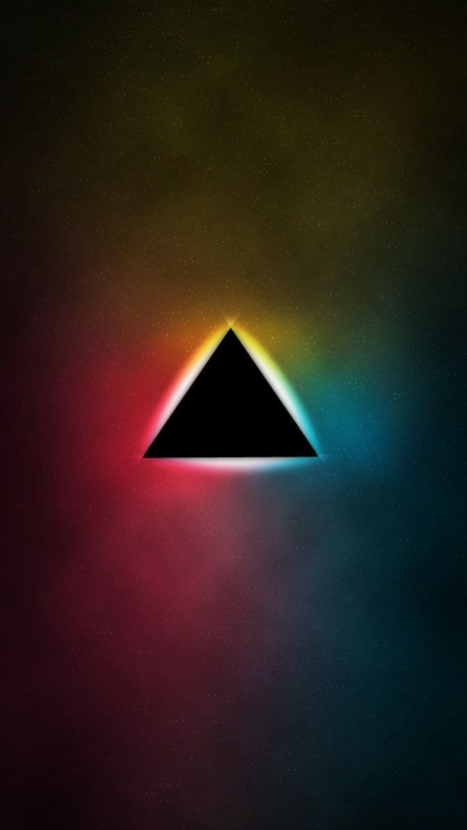 Triangolo illuminati neon colorato, 671x1191 Full HD Verticale, iPhone