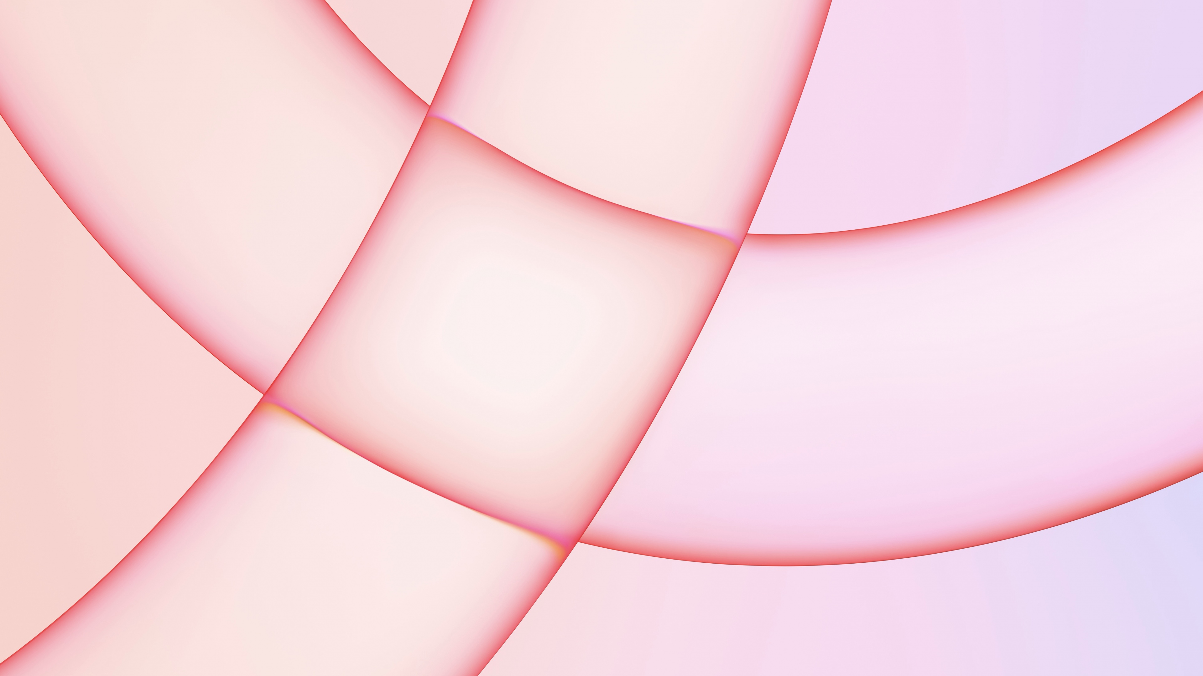 Curve astratte rosa pastello, 3840x2160 UHD, Mac
