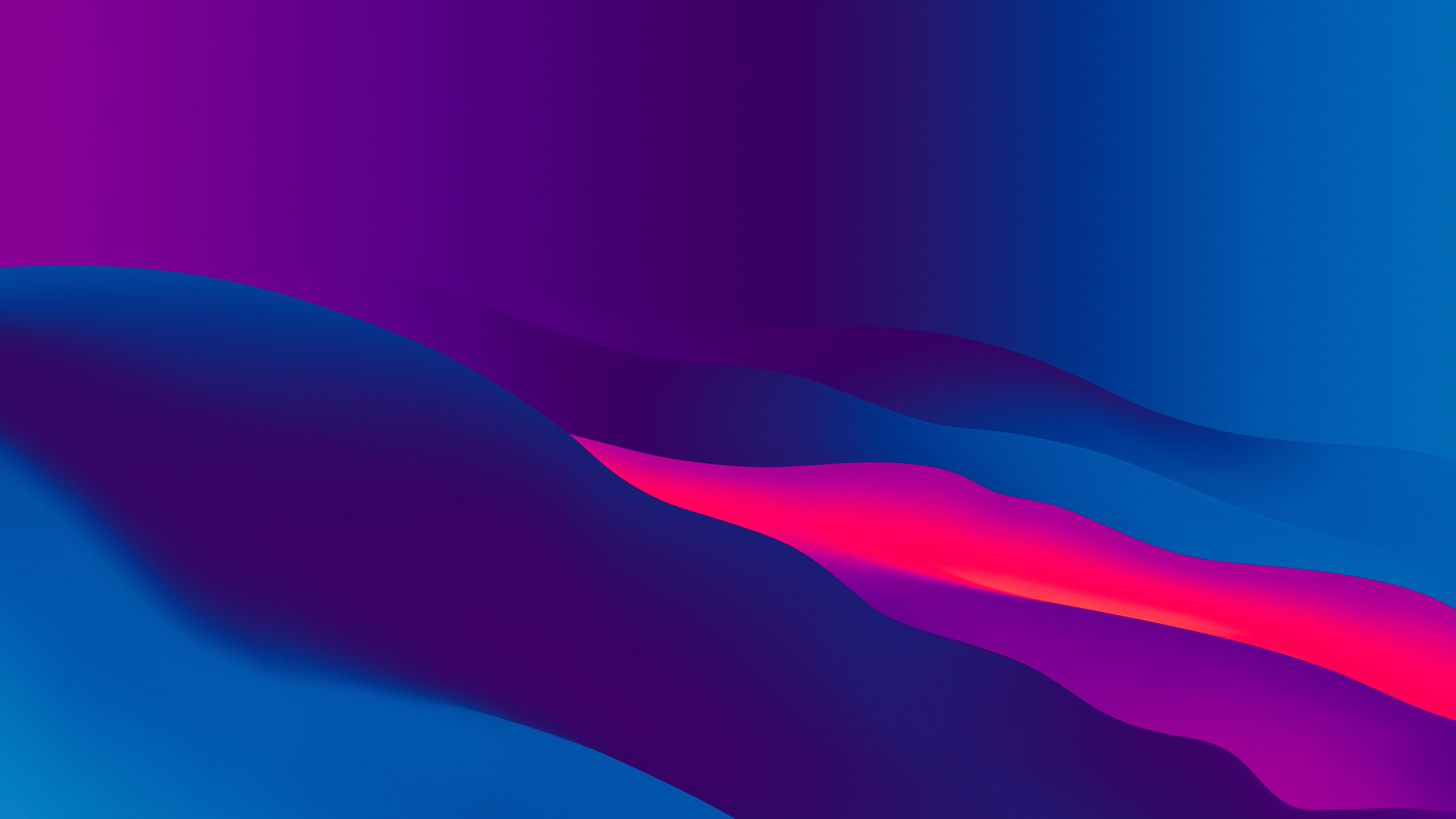 Onde astratte blu e rosa, 5120x2880 4K, MacBook Pro