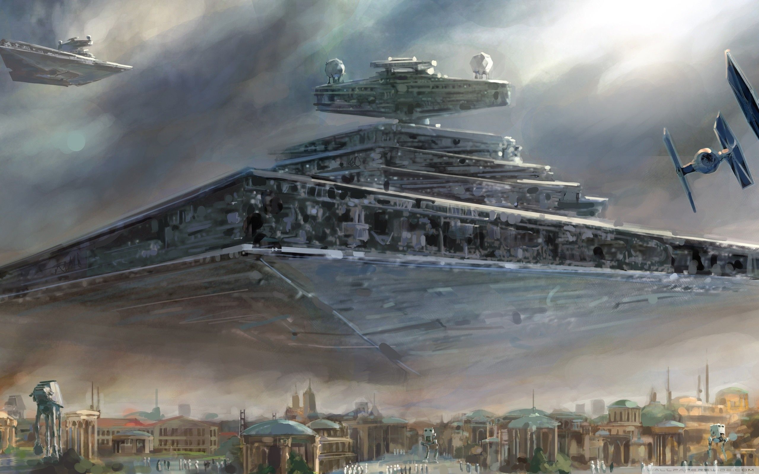 Star Destroyer Imperiale, Star Wars, Terraria, 2560x1600 WQXGA, PC