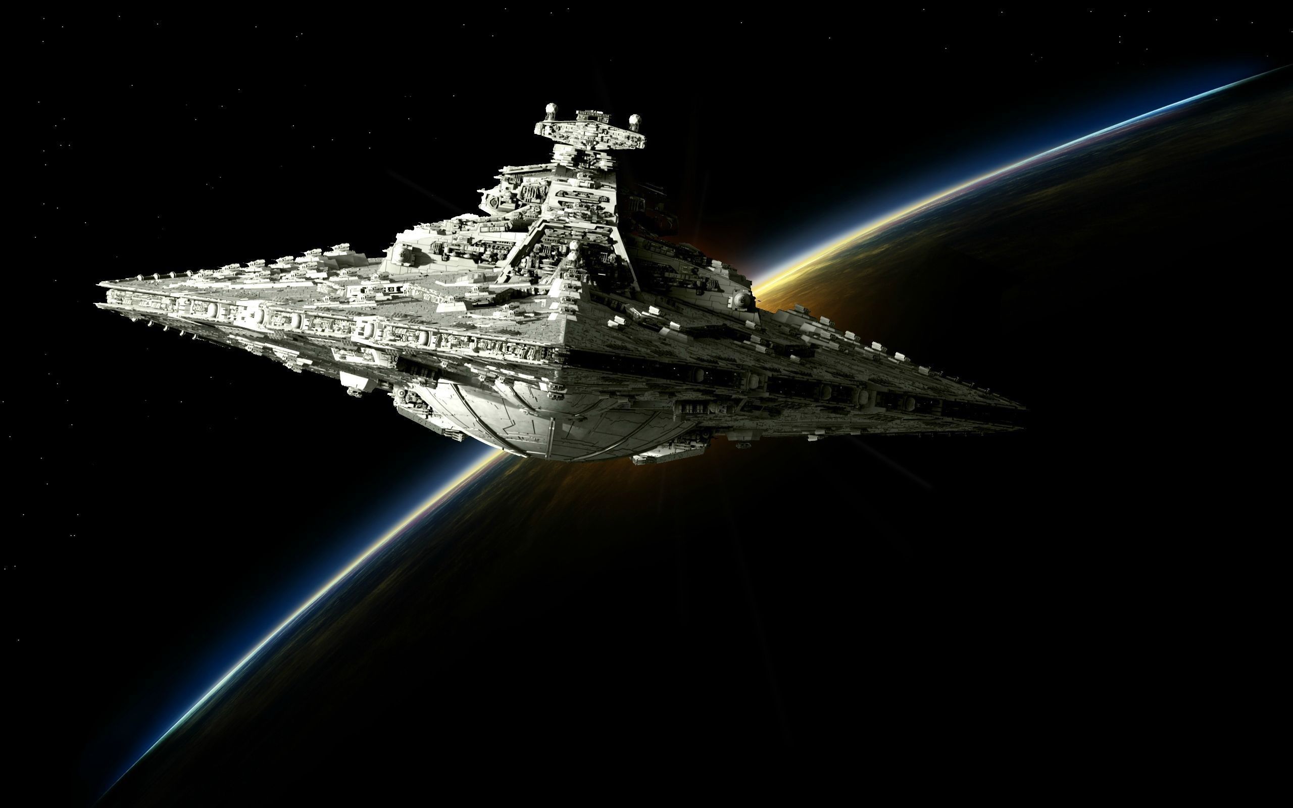 Star Destroyer Star Wars nello spazio, Jedi, 2560x1600 2K+, Desktop