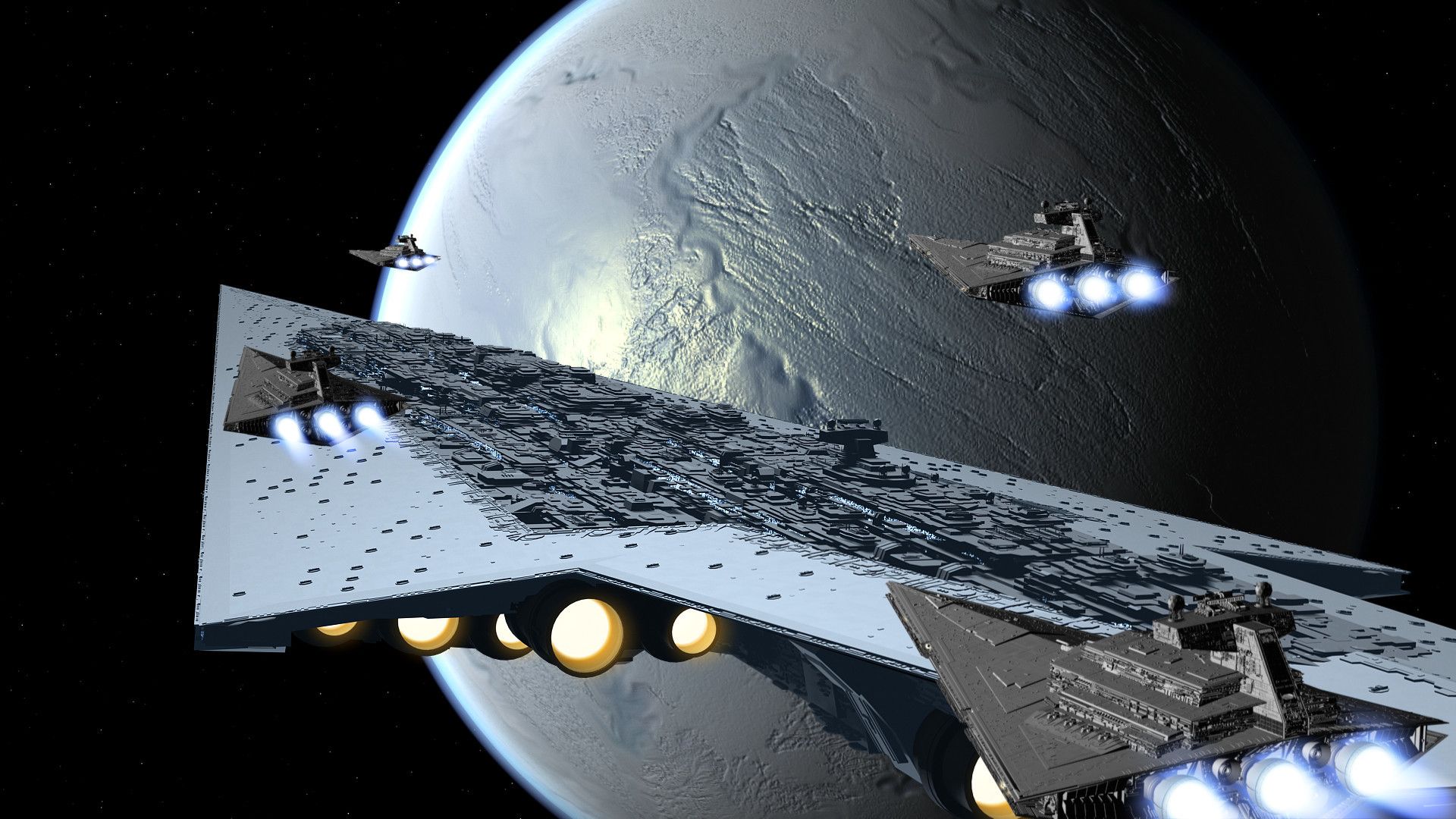 Star Destroyer Imperiale sopra pianeta, 1920x1080 Full HD 1080p, PC Desktop