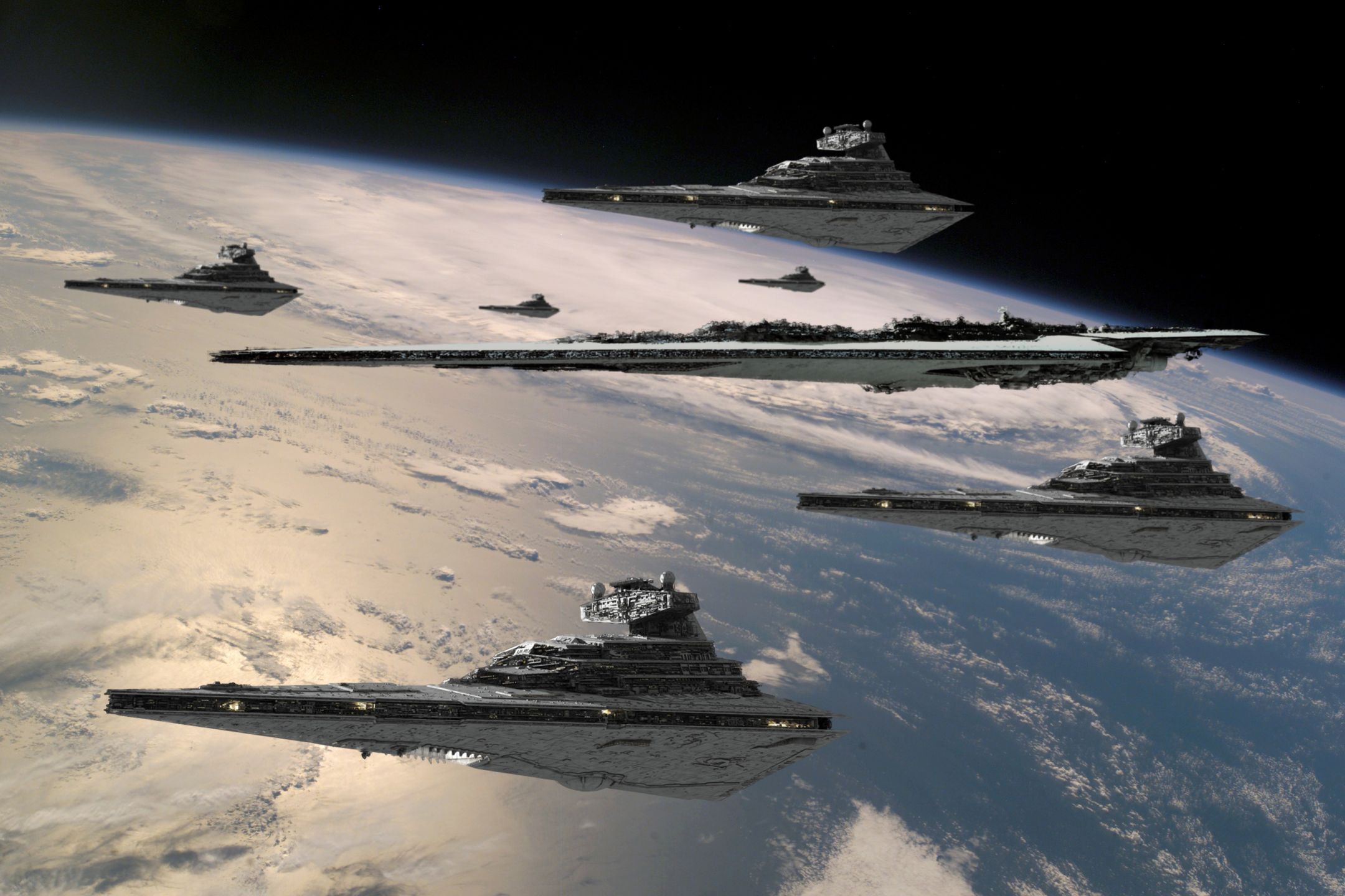 Star Destroyer flotta spaziale, 2160x1440 2K, Desktop