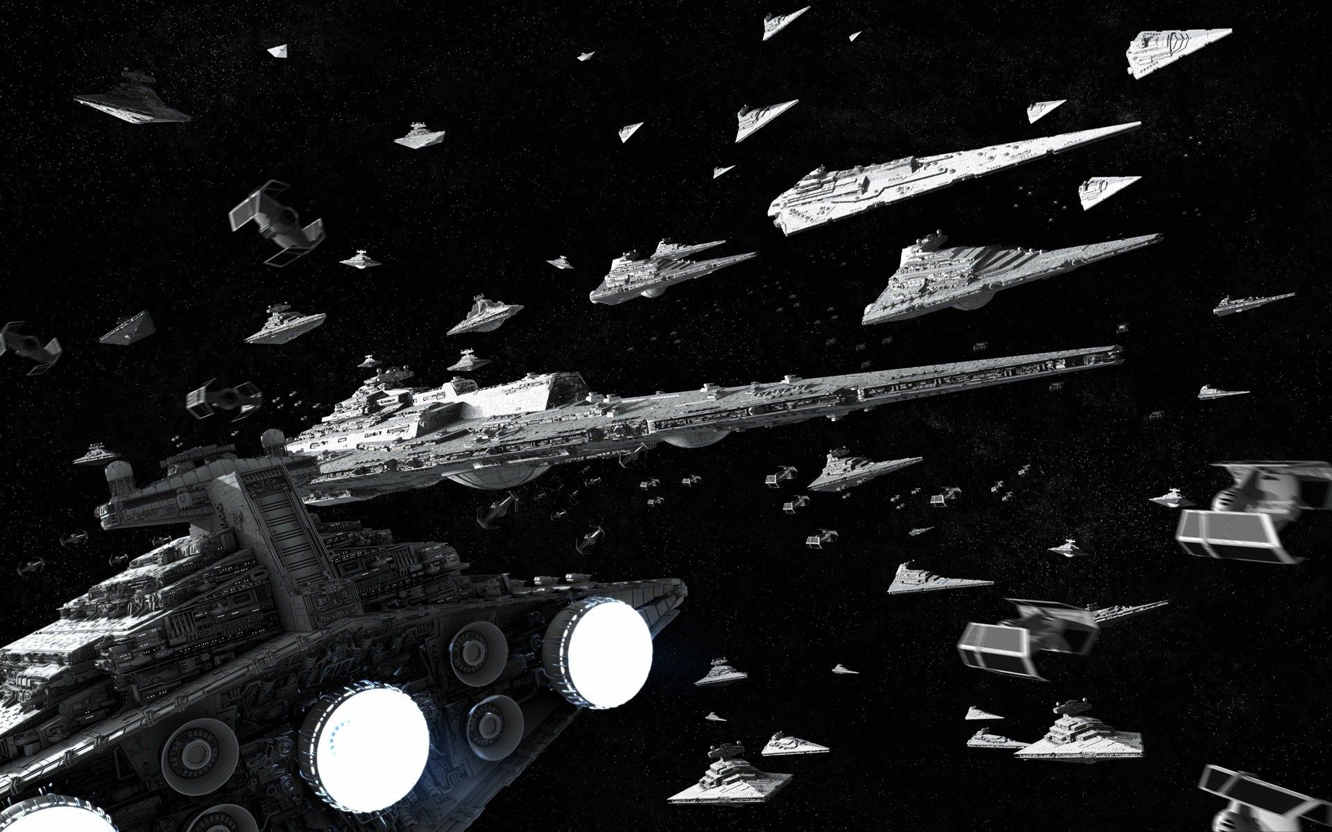 Flotta Star Destroyer nello spazio, 1920x1200 Full HD+ WUXGA, Desktop