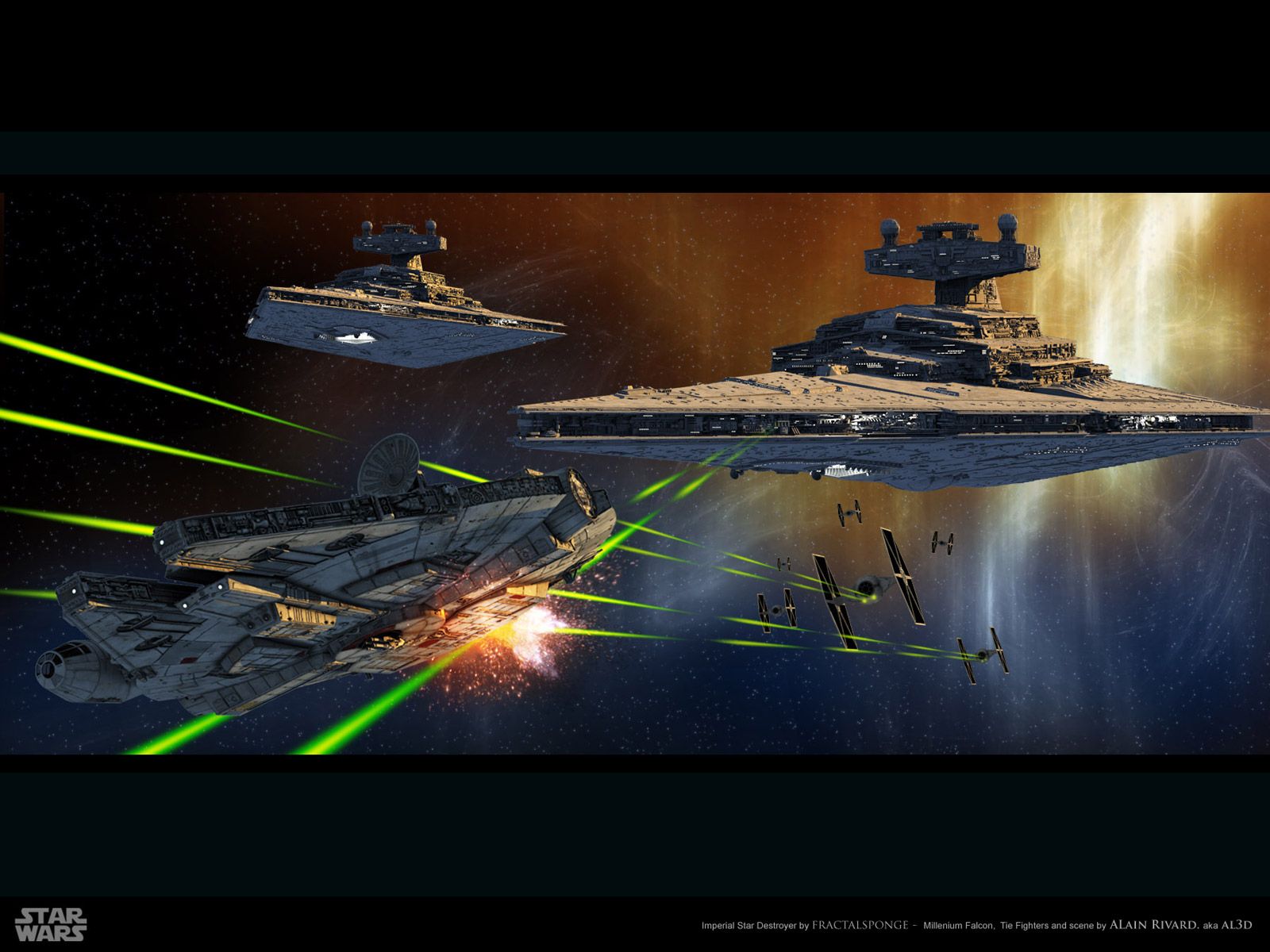 Star Destroyer battaglia spaziale Star Wars, 1600x1200 900p, PC