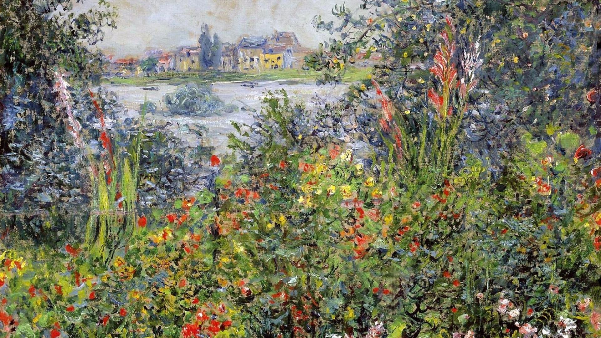 Fiori impressionisti giardino Monet, 1920x1080 Full HD, Desktop