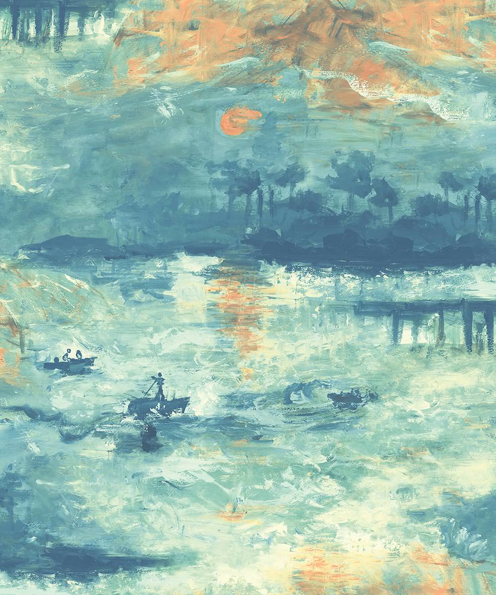 Barche su lago impressionista, 1000x1200 Full HD Verticale, iPhone