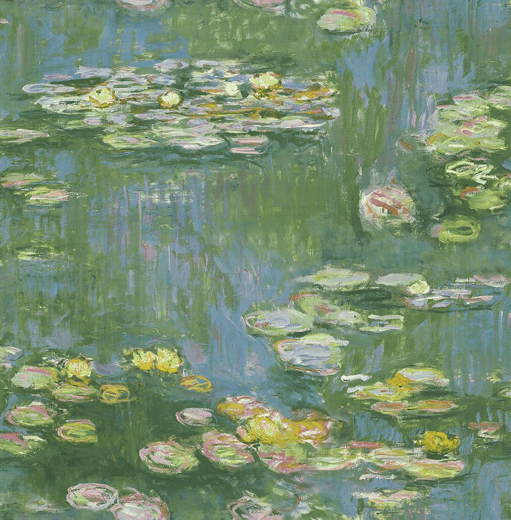 Ninfee stile Monet, verde-blu, 1000x1018 Full HD Verticale, iPhone
