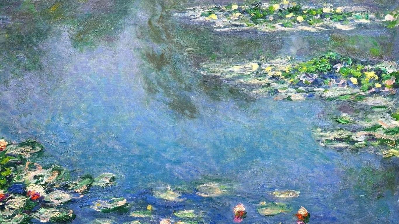 Ninfee stile Monet, 1366x768 720p, Laptop