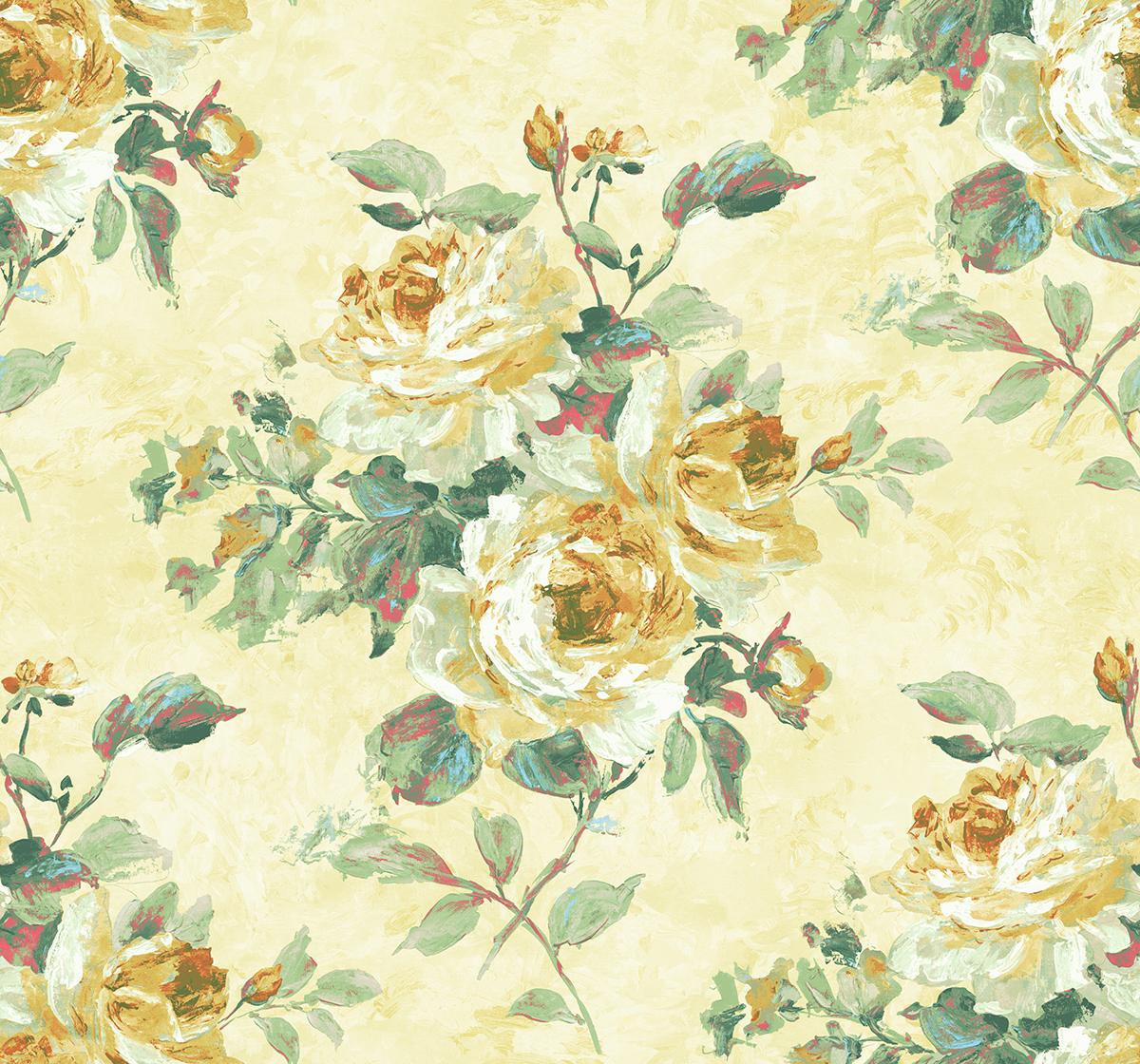 Rose gialle dipinte stile impressionista, 1200x1120 HD, Laptop