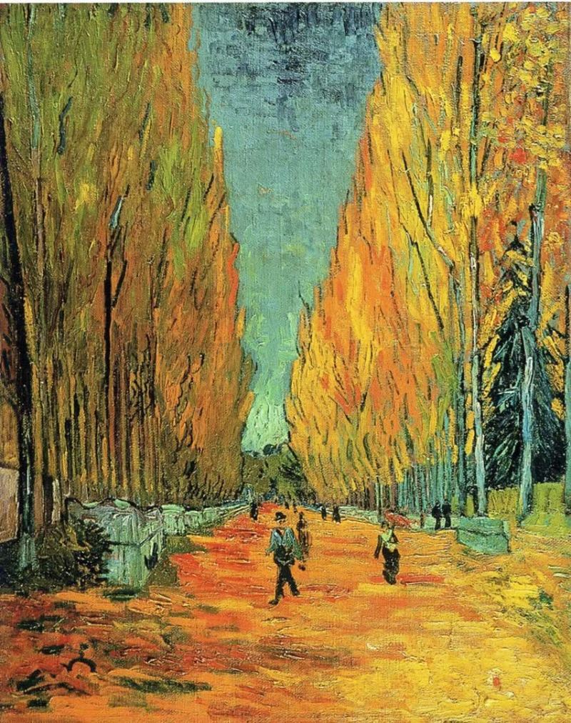 Van Gogh, Les Alyscamps, viale autunnale, 800x1012 Full HD Verticale, Realme