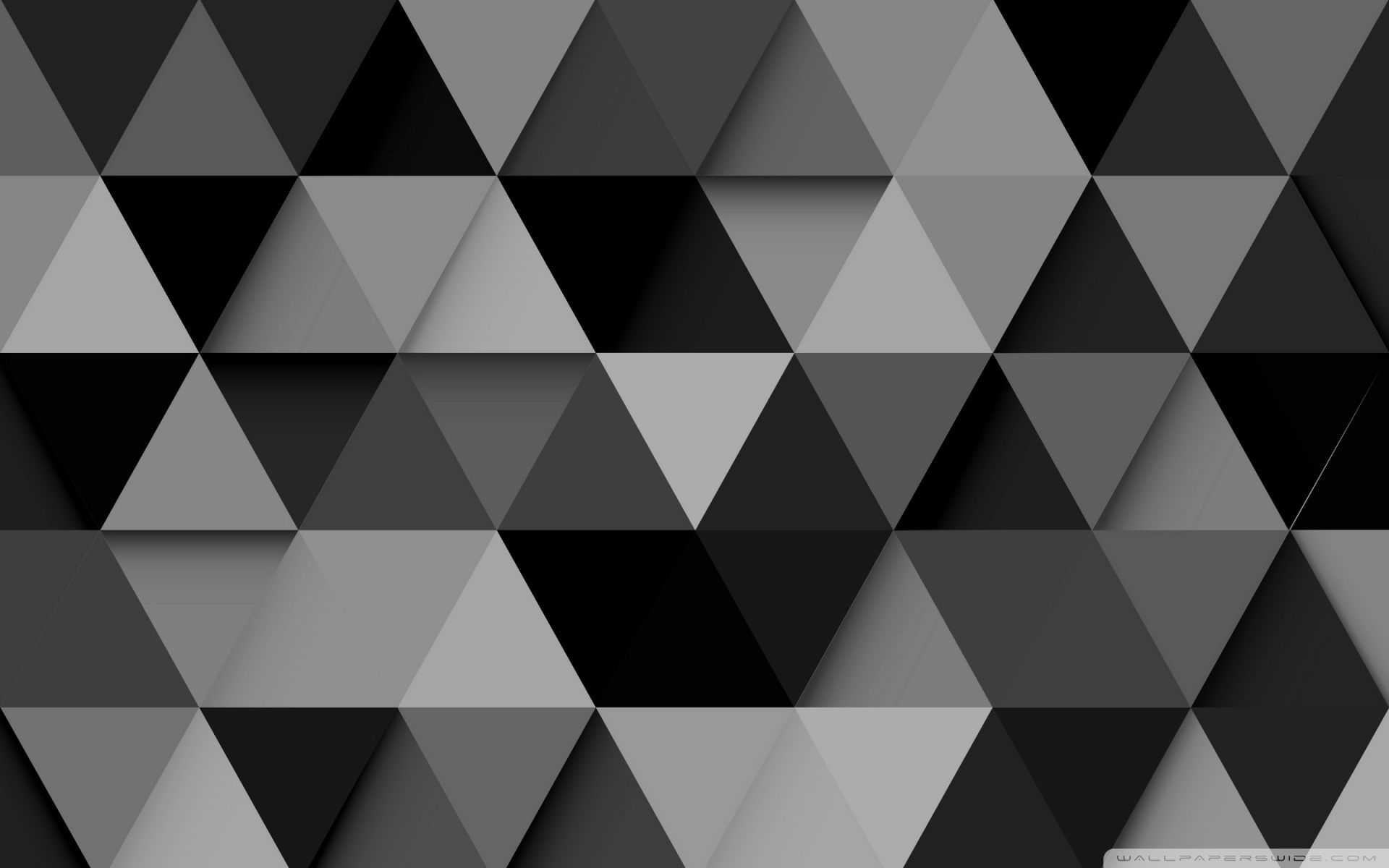 Triangoli astratti bianco e nero, 1920x1200 Full HD+, PC Desktop