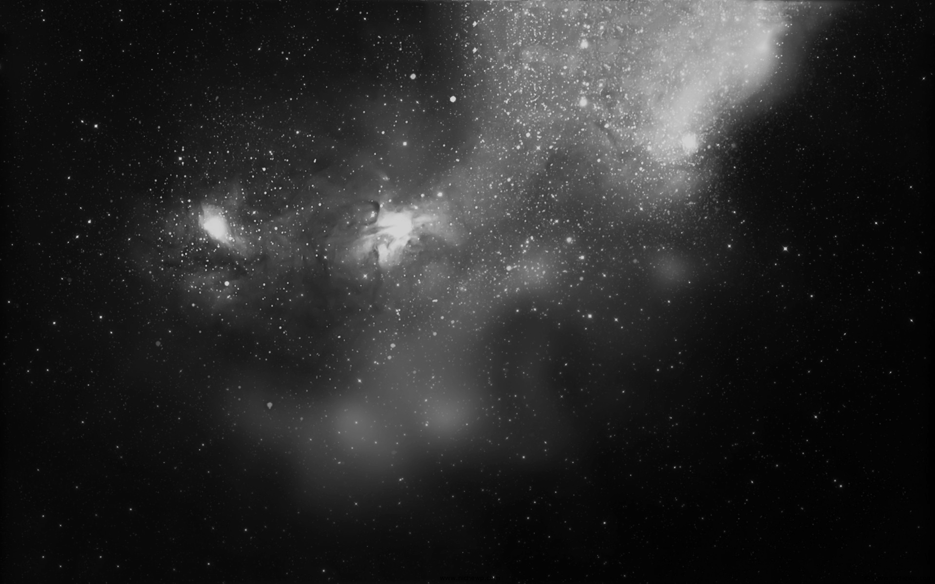 Nebulosa e stelle bianco nero, 1920x1200 Full HD+ WUXGA, PC