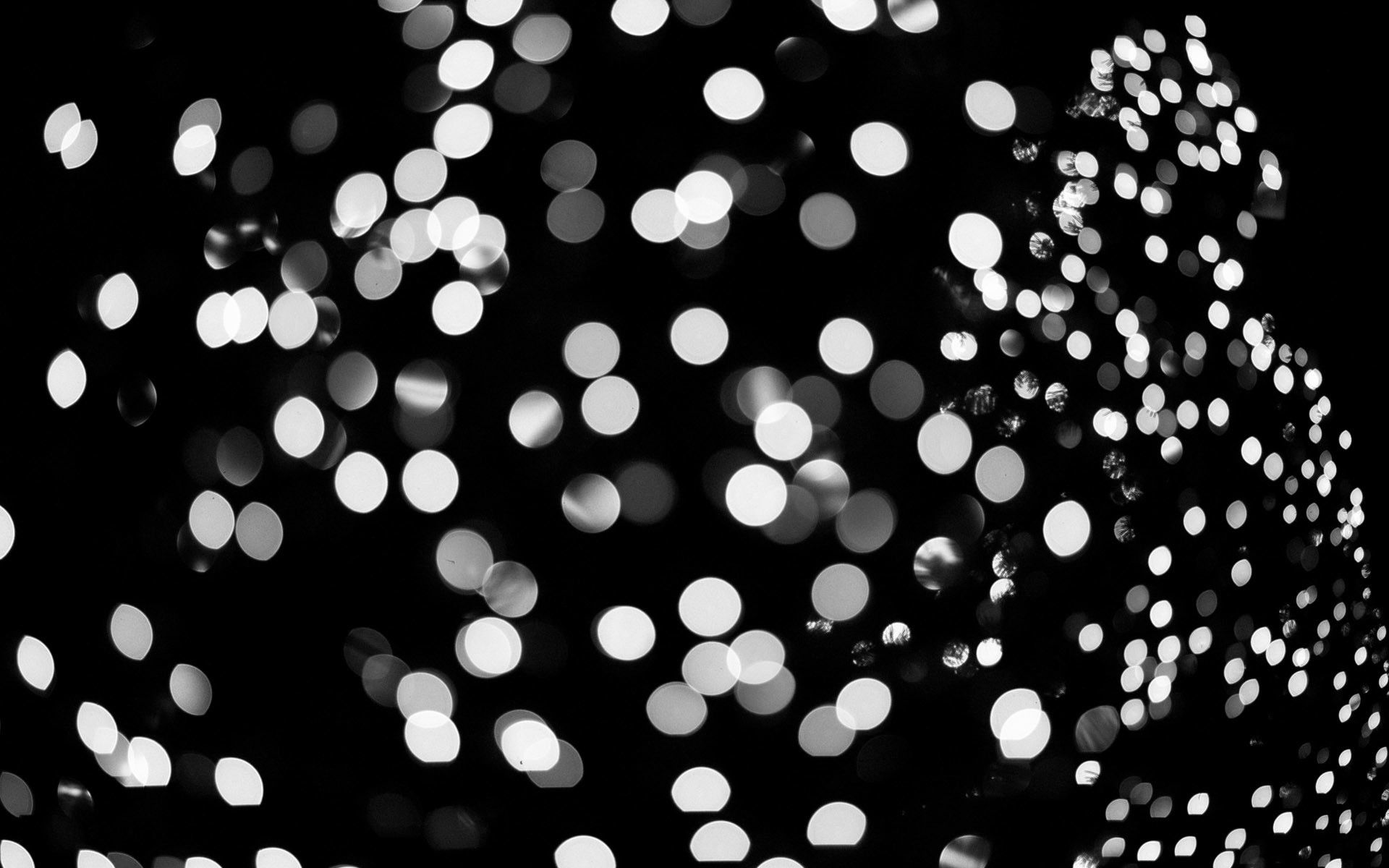 Bokeh luci bianco e nero, 1920x1200 WUXGA, Monitor Gaming