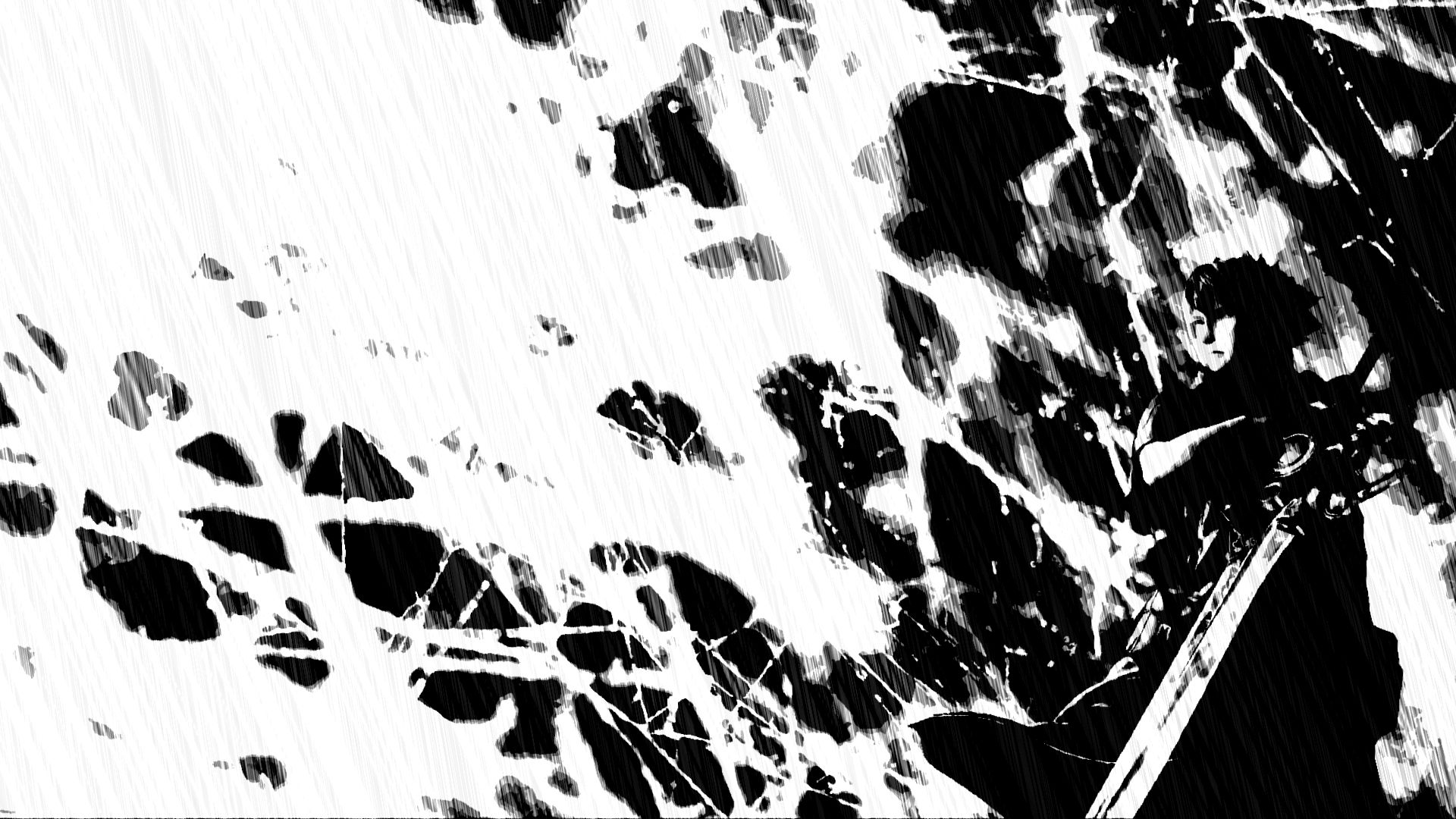 Astratto crepe bianco e nero, 1920x1080 Full HD, PC Desktop