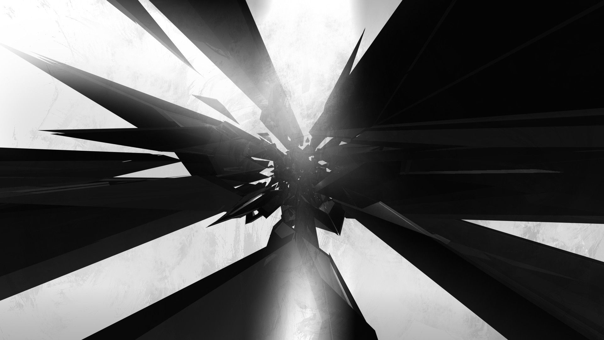 Forme geometriche astratte bianco e nero, 1920x1080 Full HD, PC