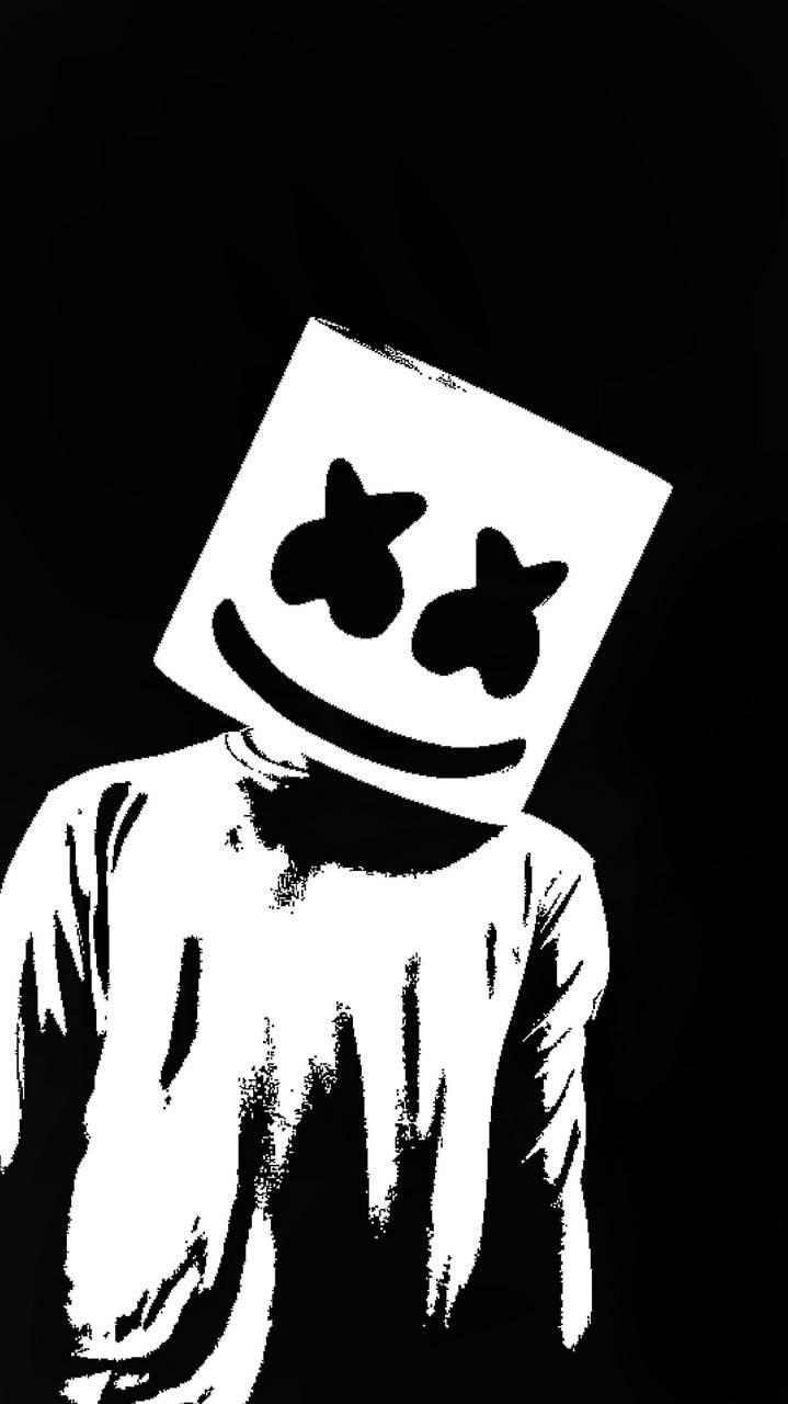 Marshmello bianco e nero, 719x1280 Full HD Verticale, Google Pixel