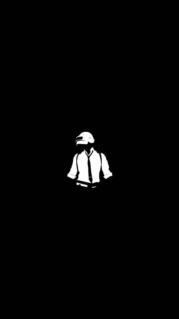 Personaggio PUBG bianco nero, battle royale, 720x1280 Full HD Verticale, iPhone