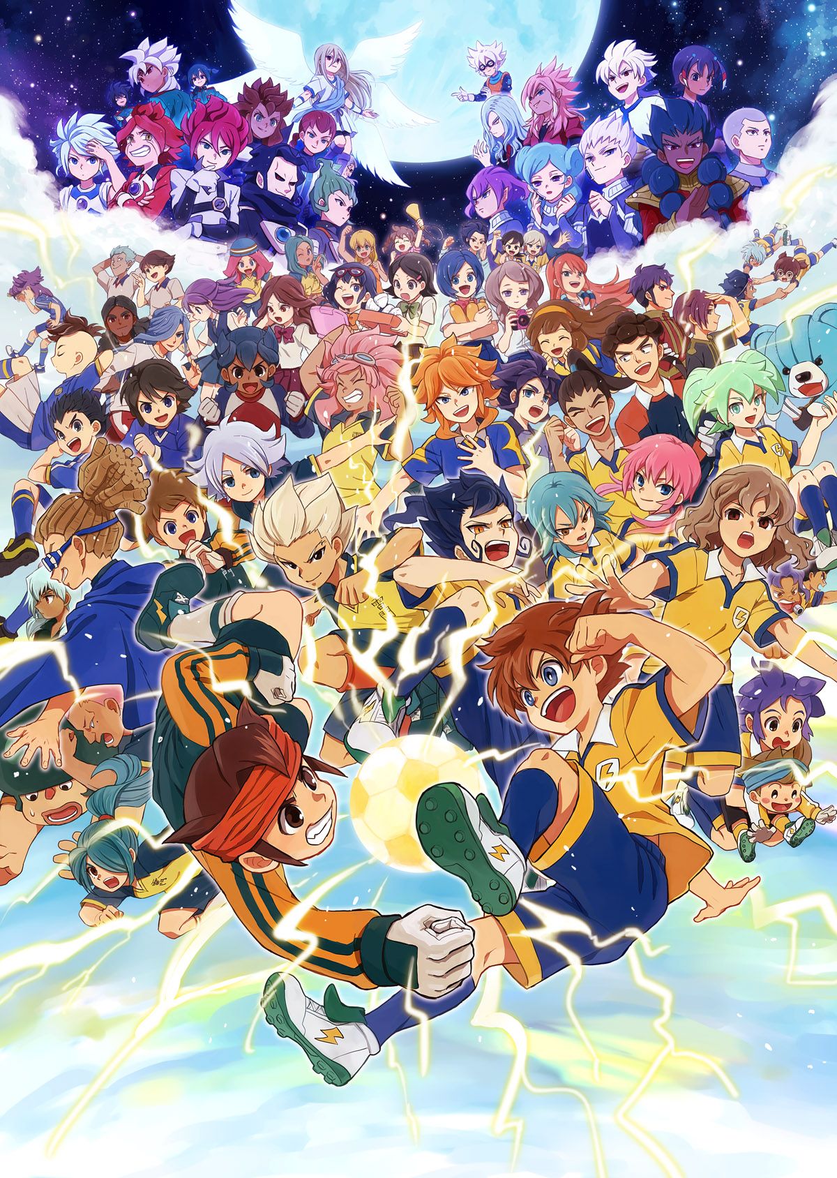Inazuma Eleven personaggi gruppo, 1200x1688 Full HD Verticale, iPhone