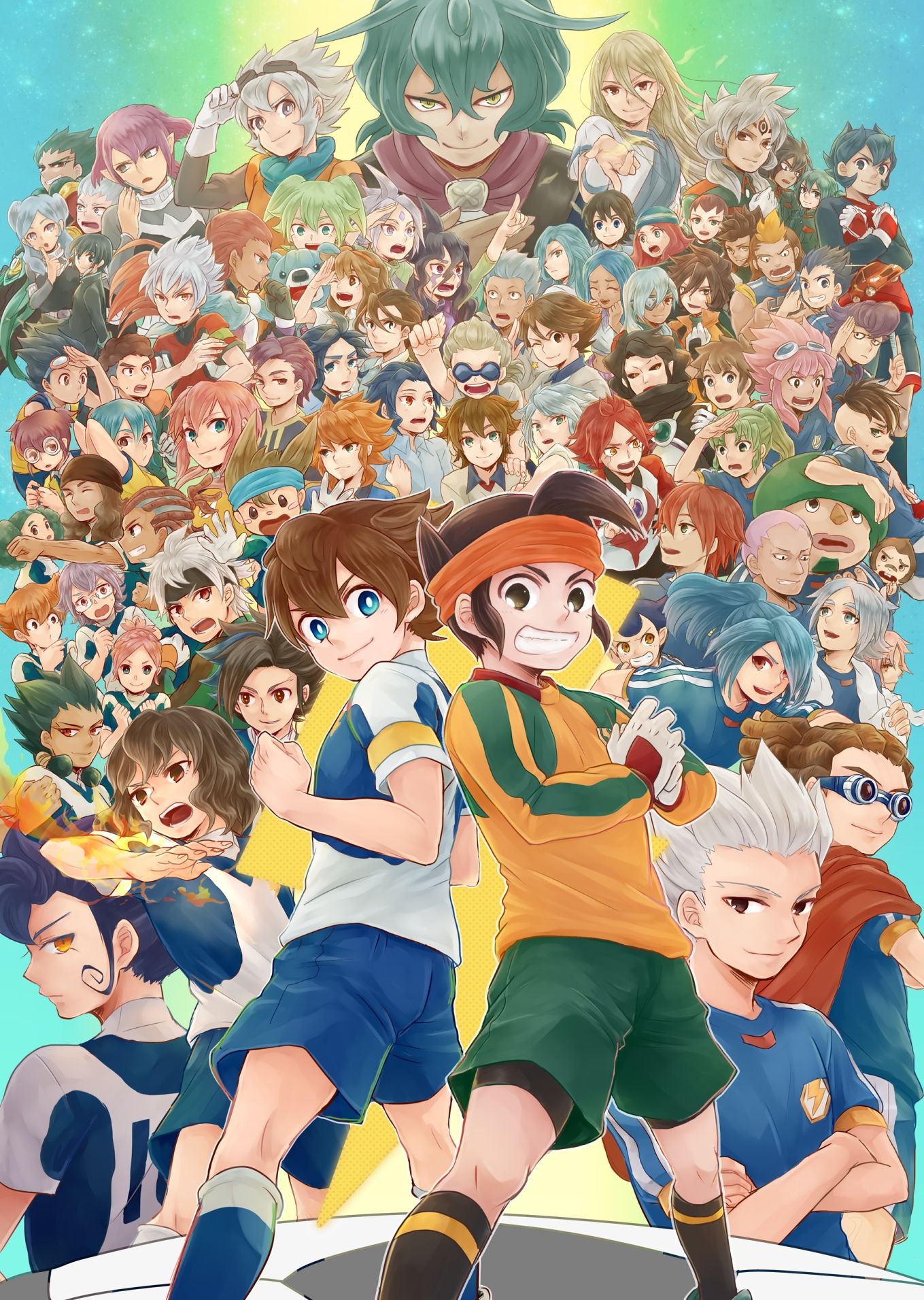 Inazuma Eleven GO Galaxy personaggi, 1359x1911 Full HD Verticale, Smartphone