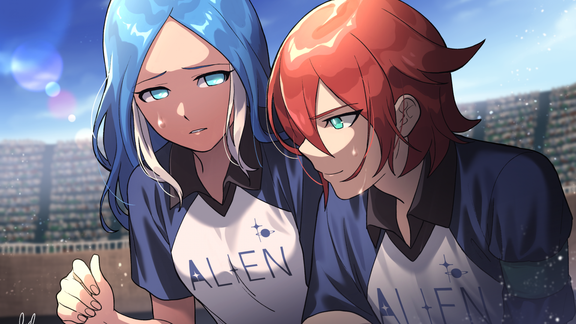 Inazuma Eleven, Yagami Reina, Kiyama Tatsuya, 1920x1080 1080p, PC Desktop