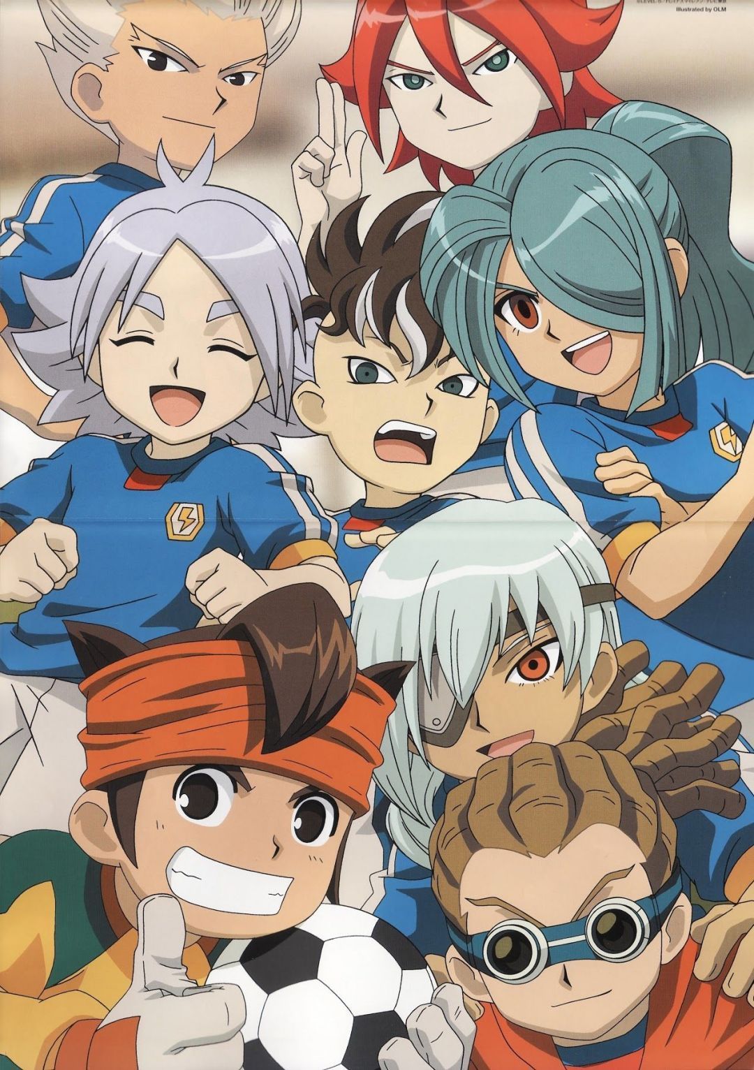 Personaggi Inazuma Eleven squadra calcio, 1080x1532 Full HD Verticale, Smartphone