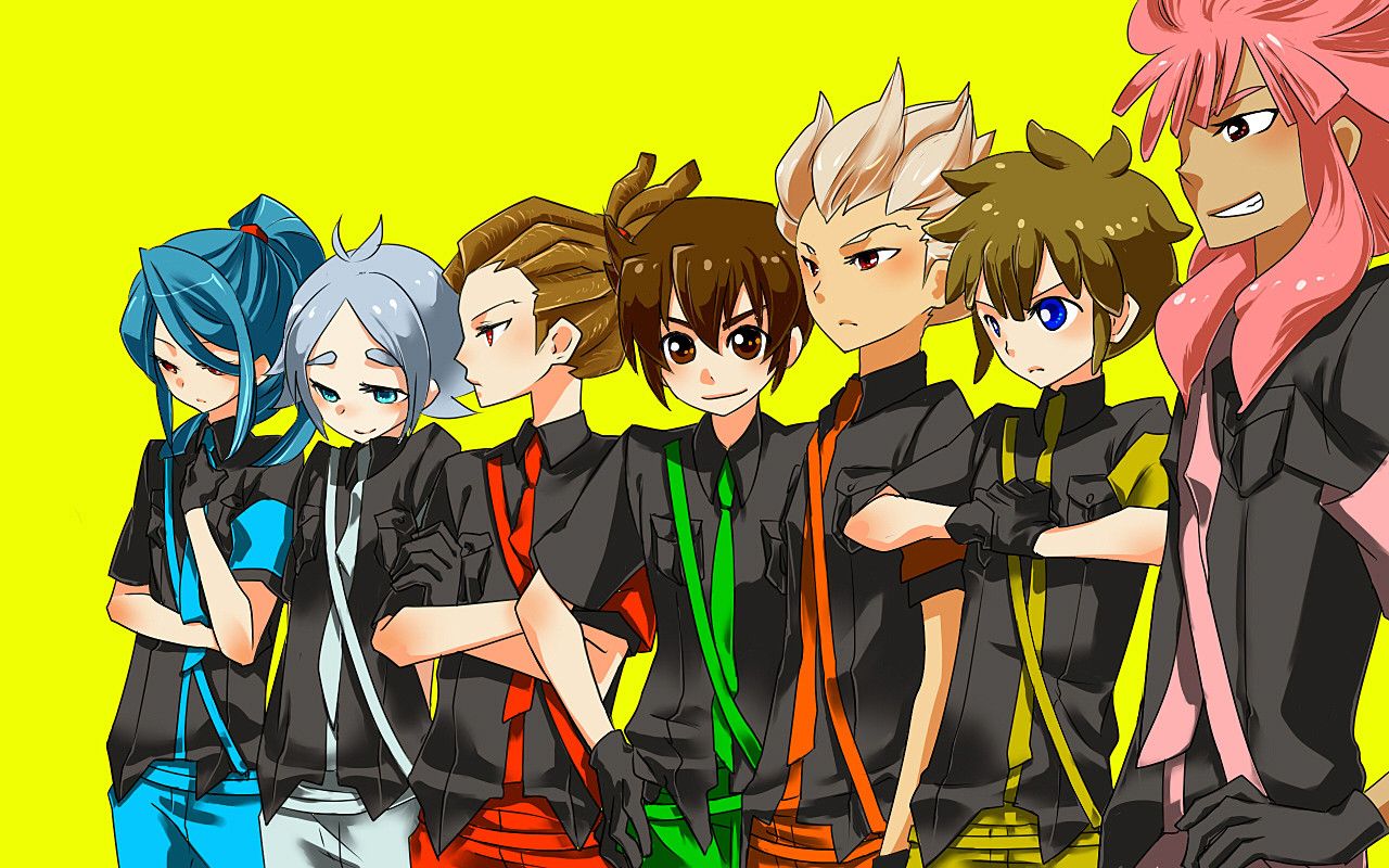 Personaggi Inazuma Eleven gruppo, 1280x800 720p, PC