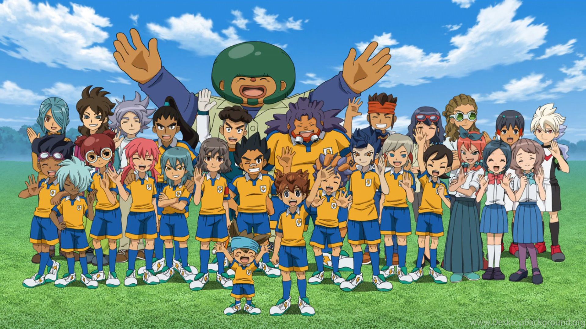 Inazuma Eleven squadra calcio, 1920x1080 Full HD, PC