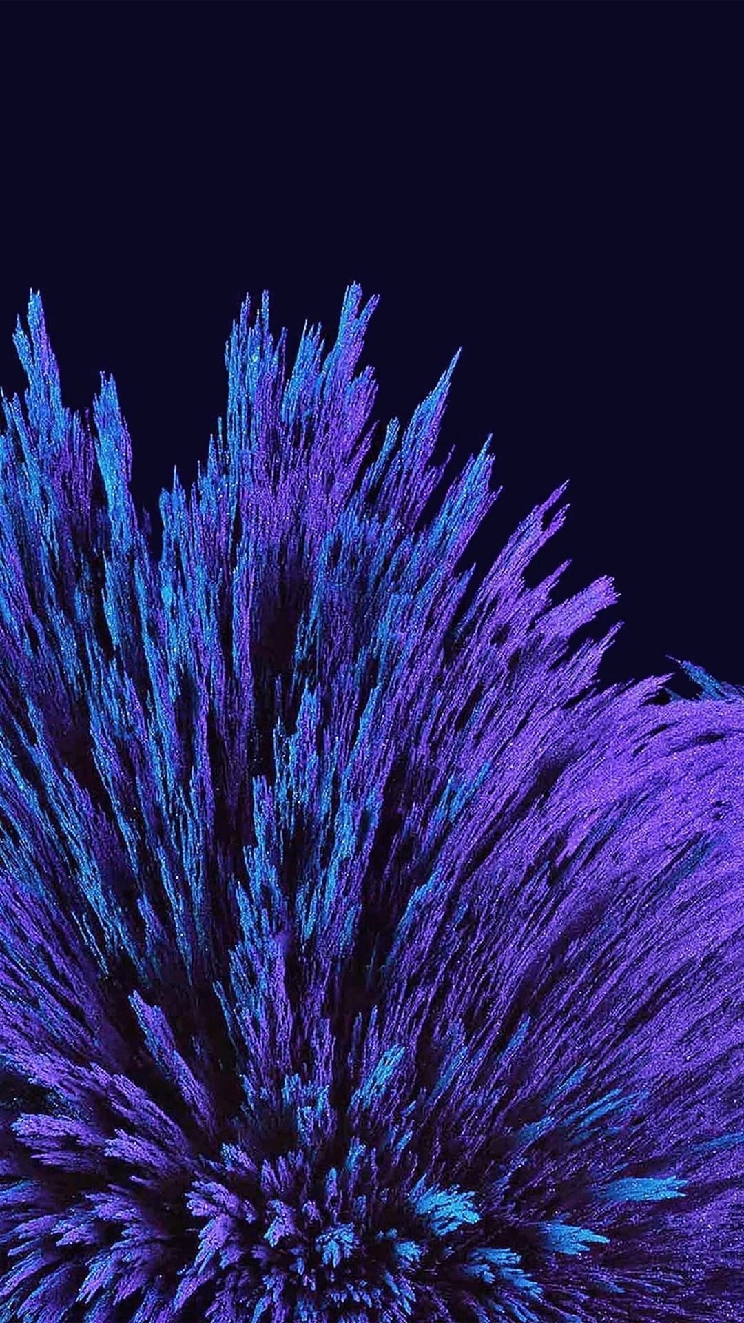 Esplosione astratta indaco viola, 1080x1920 Full HD Verticale, Smartphone