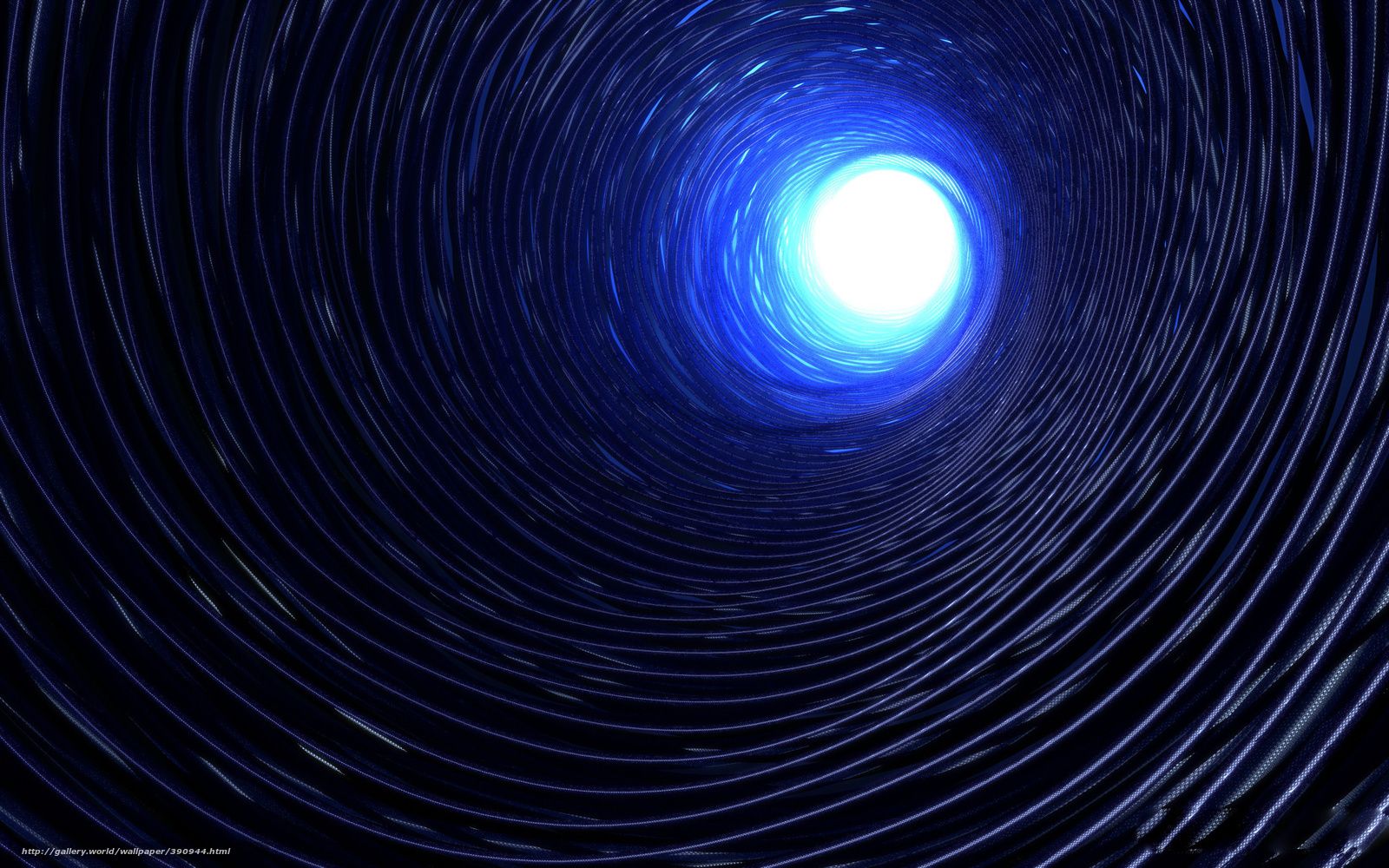 Tunnel spiraliforme blu luminoso, 1600x1000 900p, PC