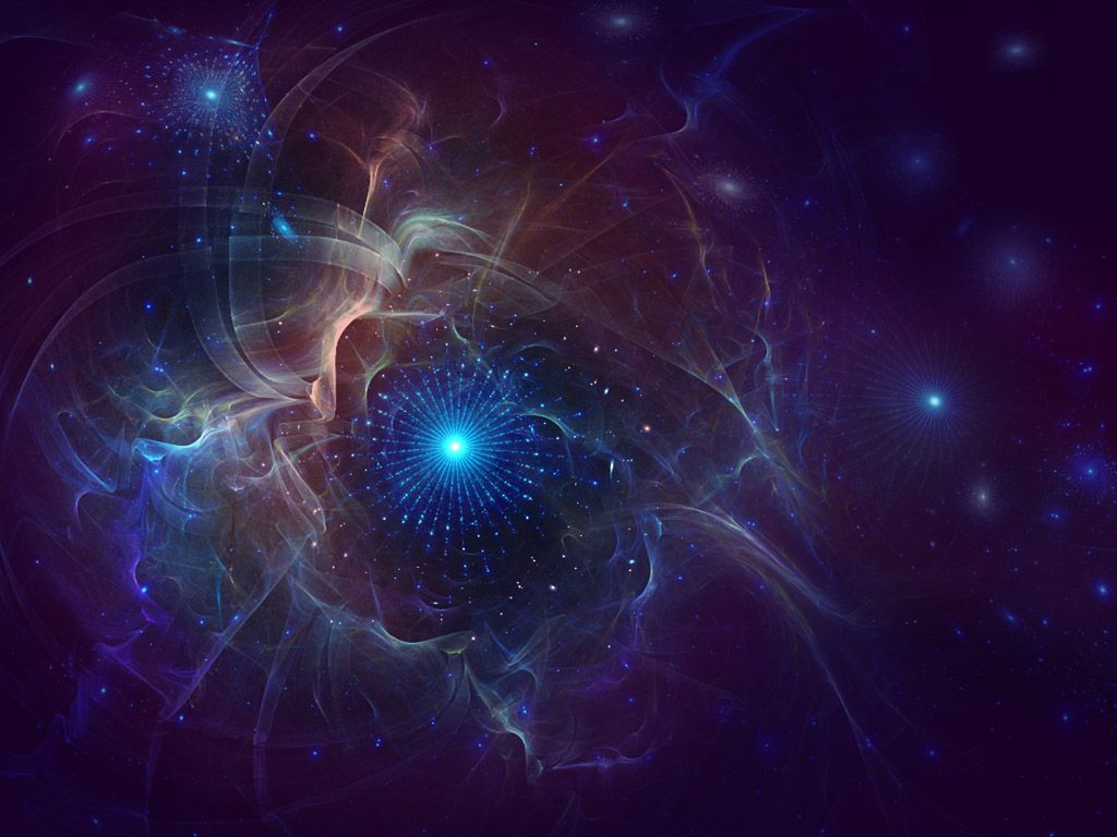 Nebulosa astratta viola indaco, 1024x768 HD, PC