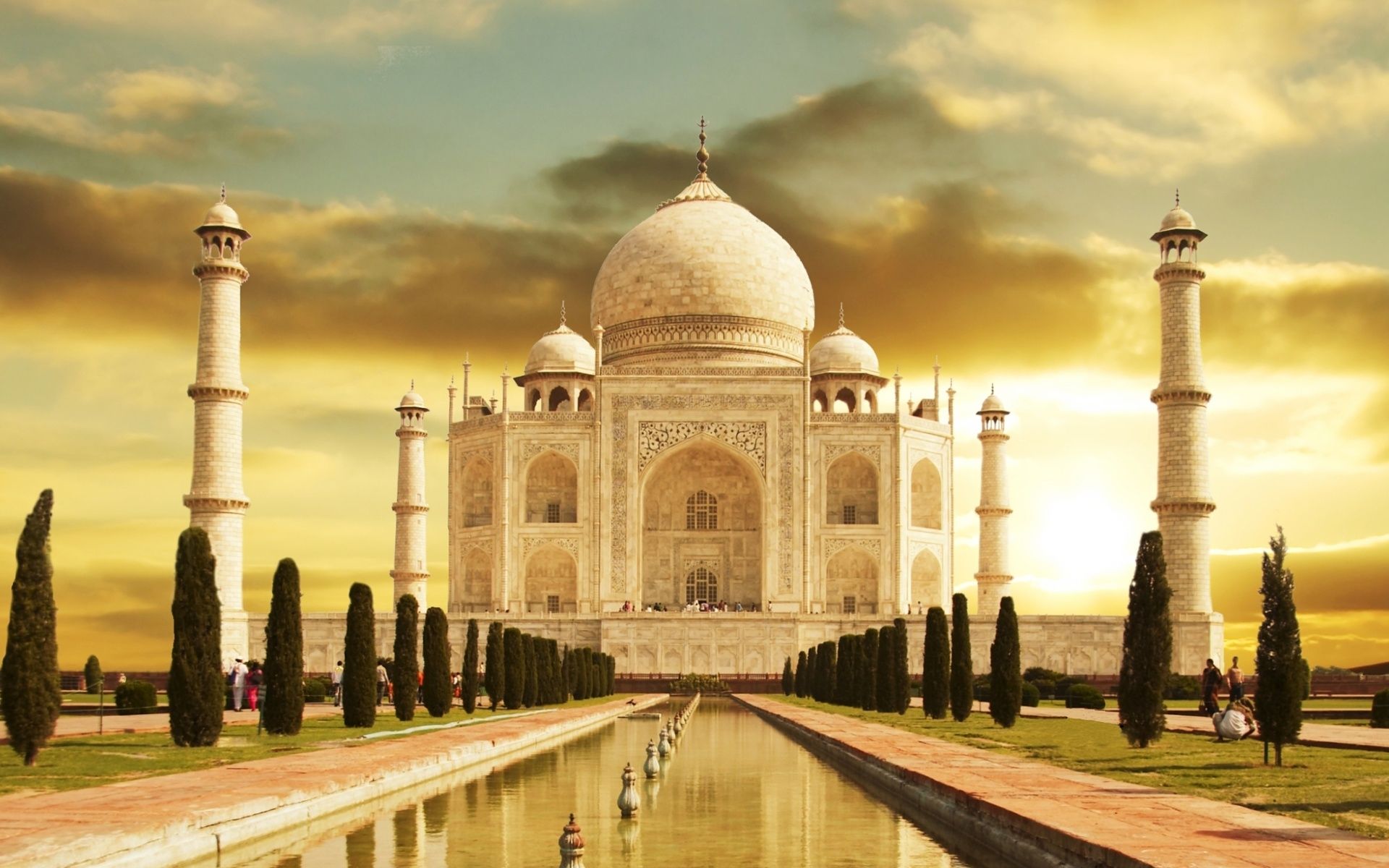 Taj Mahal al tramonto, 1920x1200 WUXGA, Desktop