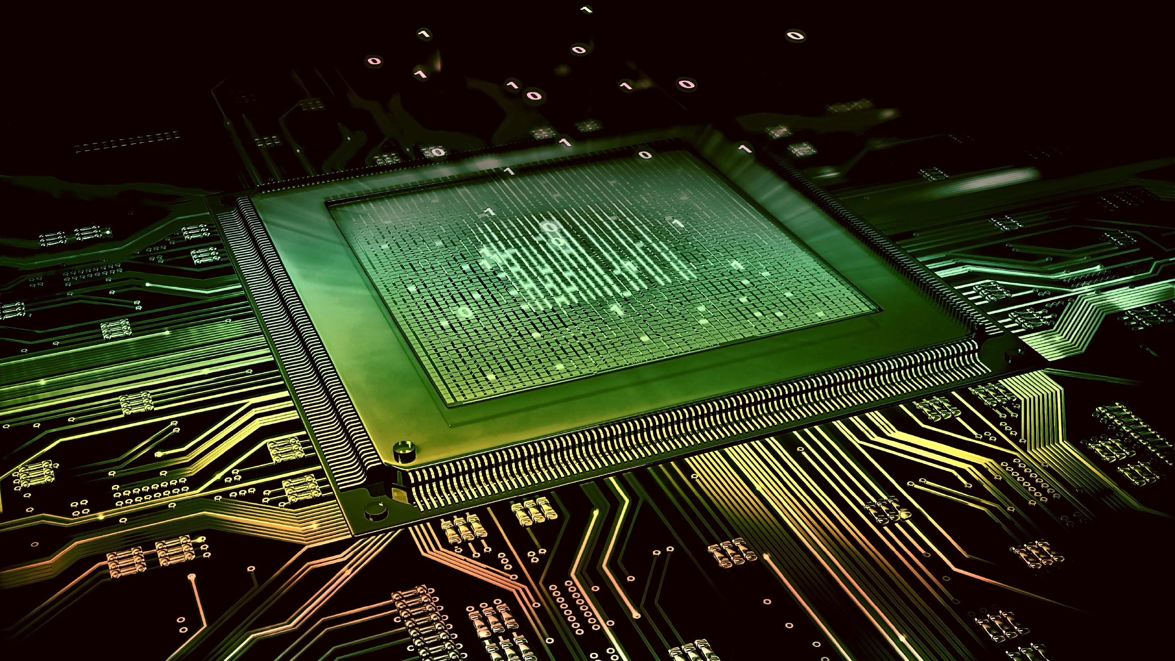 chip elettronico su circuito, 3840x2160 Ultra HD, 4K TV