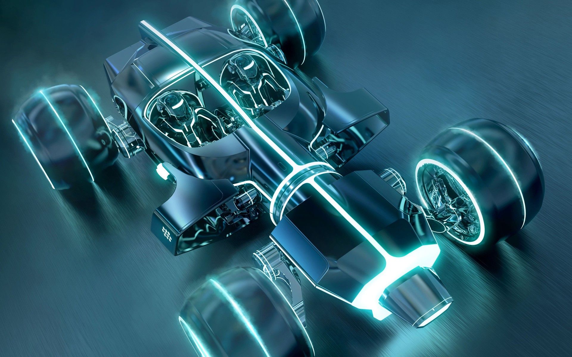Auto futuristica con luci neon, 1920x1200 WUXGA, Desktop