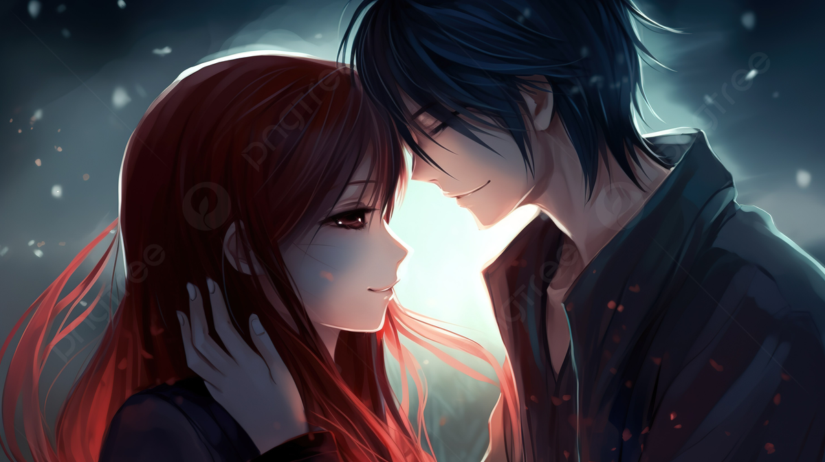 Coppia anime innamorati notte, 1200x673 HD, PC