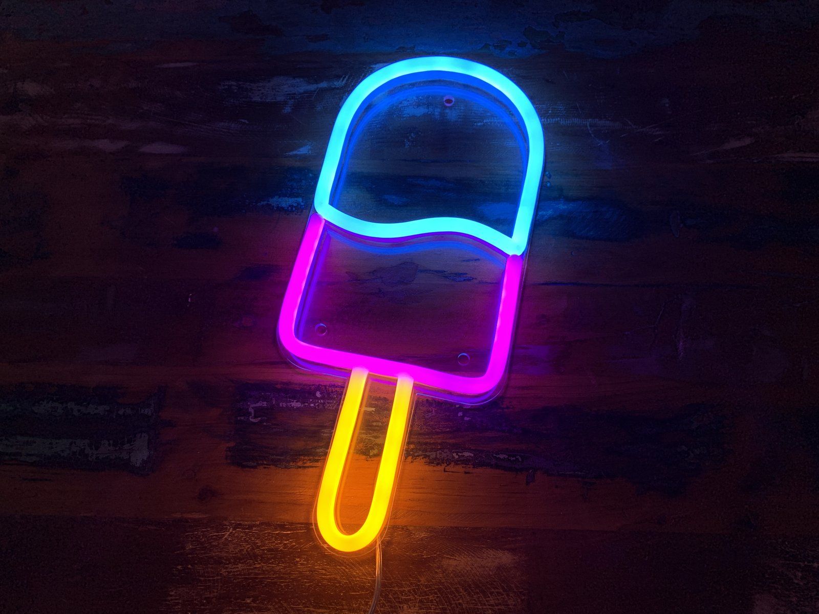 Insegna neon a forma di ghiacciolo, 1600x1200 HD, Laptop