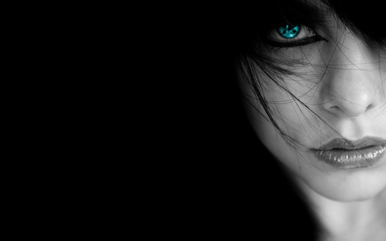 Volto donna occhio azzurro, 1280x800 HD, Desktop