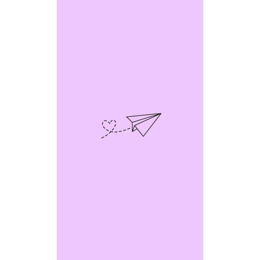 aereo di carta con cuore, 1080x1080 HD, Desktop