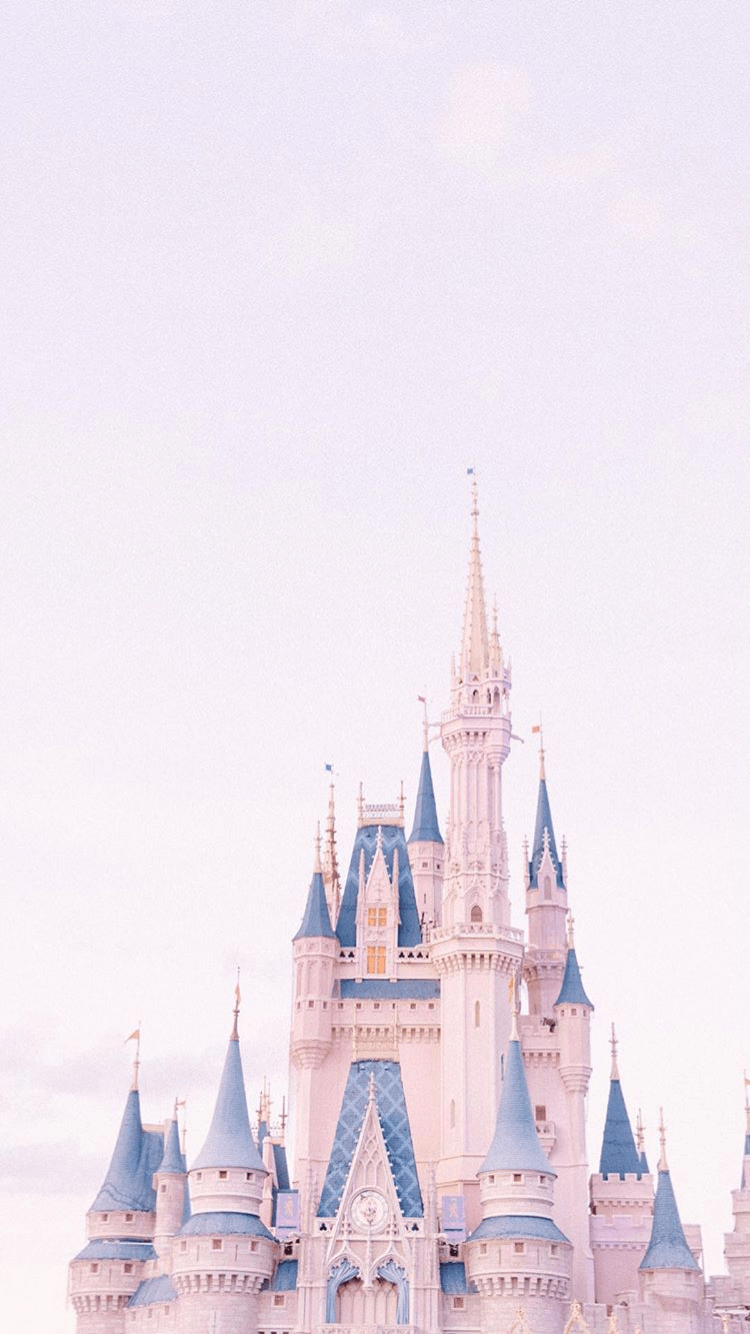 Castello Disney rosa pastello, classici d'animazione, 750x1334 Full HD Verticale, iPhone