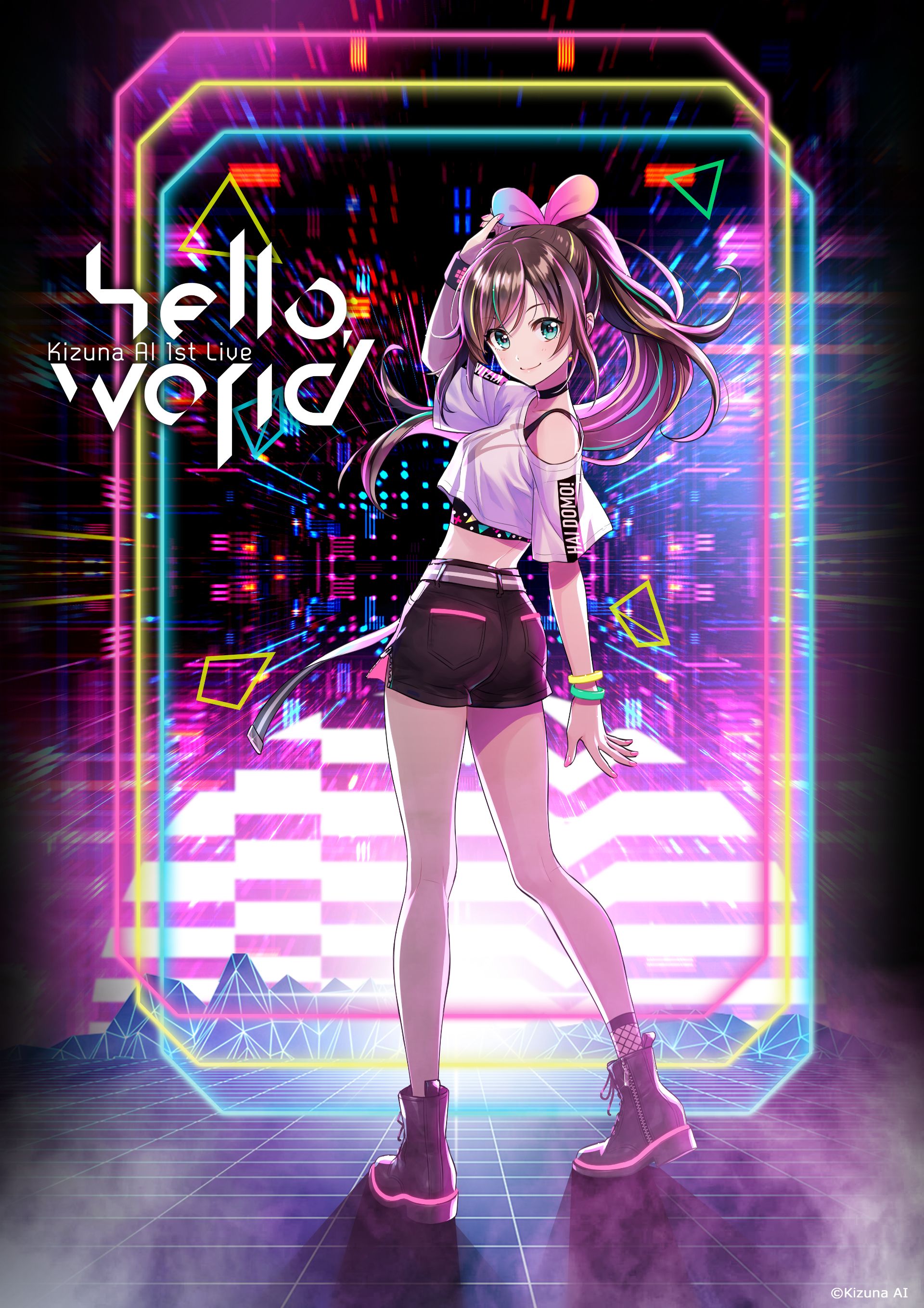 Kizuna AI anime ragazza, 3840x2160 UHD, PC 4K