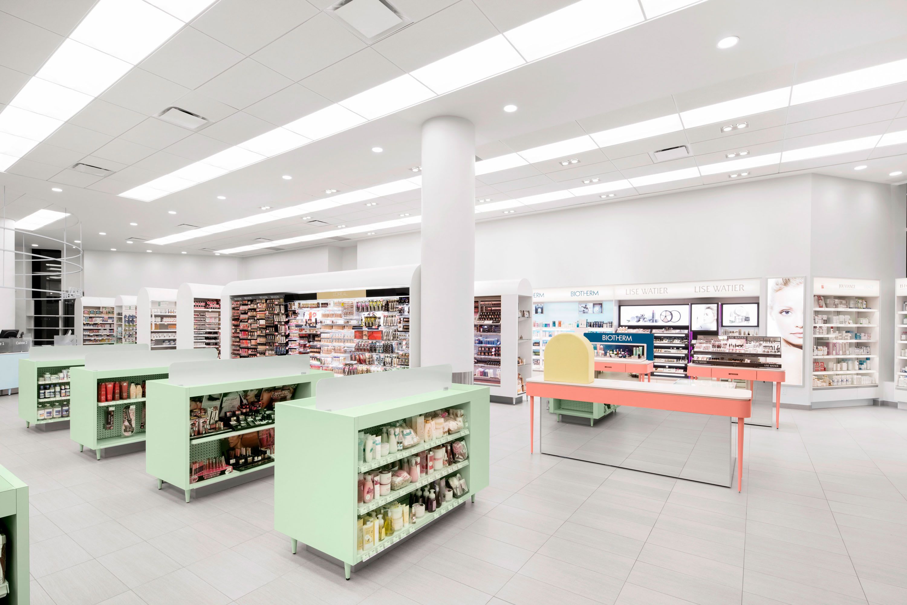 Interno farmacia Uniprix pastello, 3000x2000 2K+, Monitor Gaming