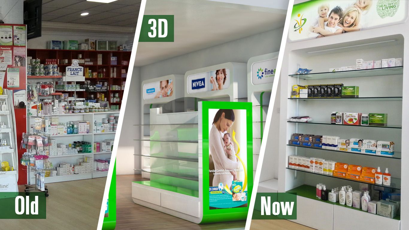 Esterno negozio farmacia moderno, 1920x1080 1080p, Desktop