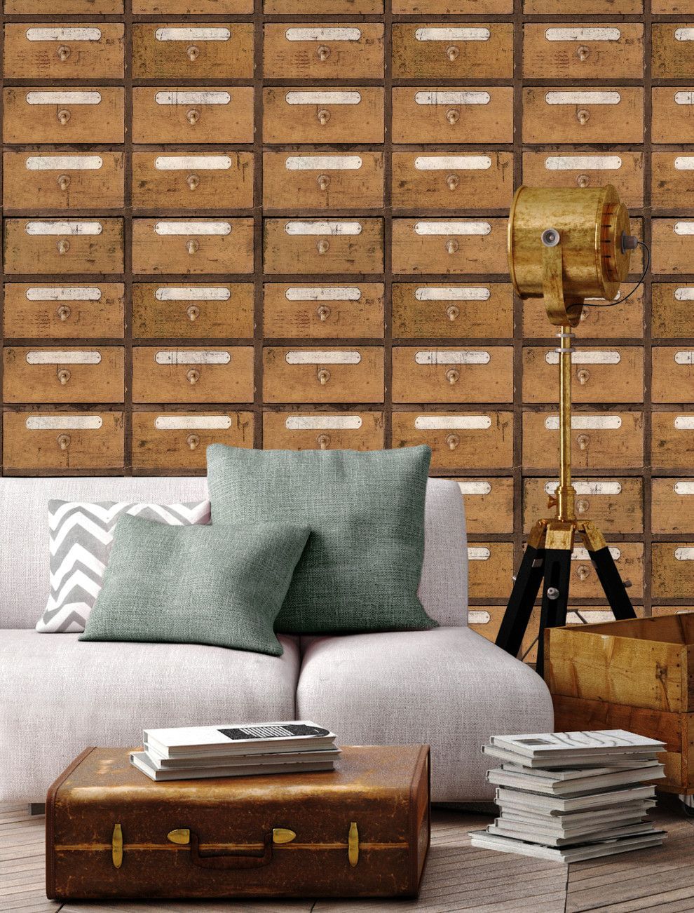 Cassettiera vintage farmacia carta da parati, 990x1302 Full HD Verticale, Smartphone