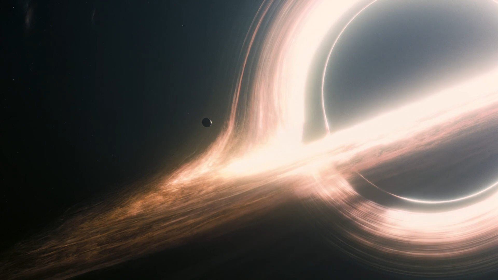 Buco nero Interstellar, astronave, 1920x1080 Full HD, PC Desktop