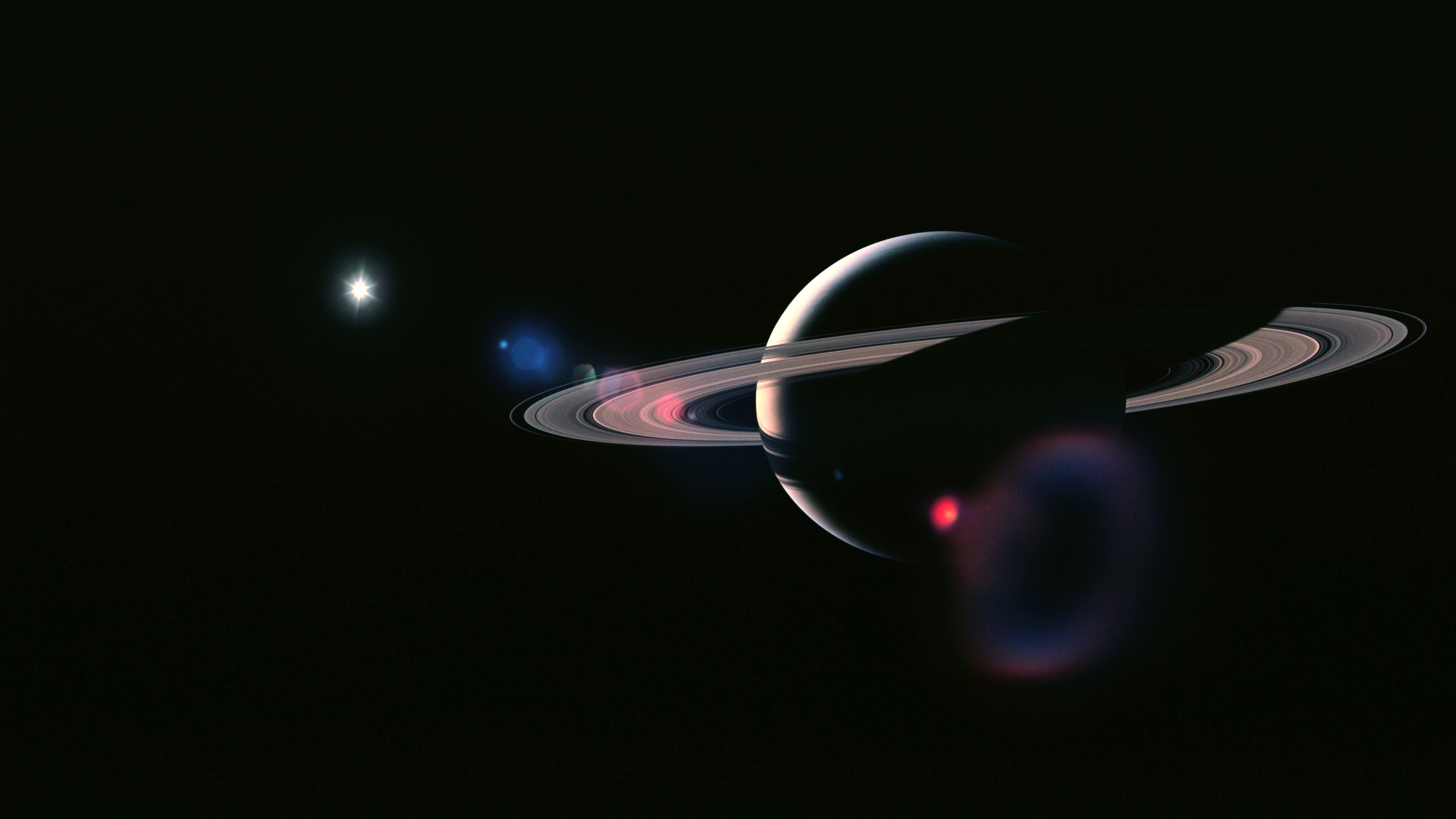 Saturno con anelli, spazio, 3840x2160 UHD, PC 4K